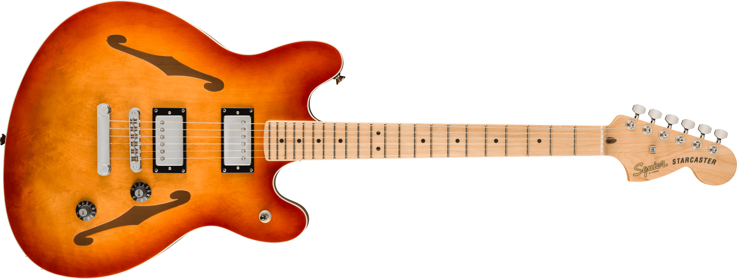 Squier Affinity Series Starcaster Deluxe (Maple Fingerboard, Sienna Sunburst)