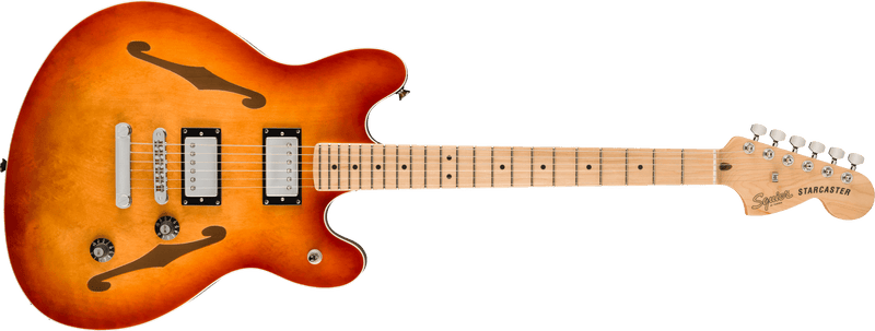 Squier Affinity Series Starcaster Deluxe (Maple Fingerboard, Sienna Sunburst)