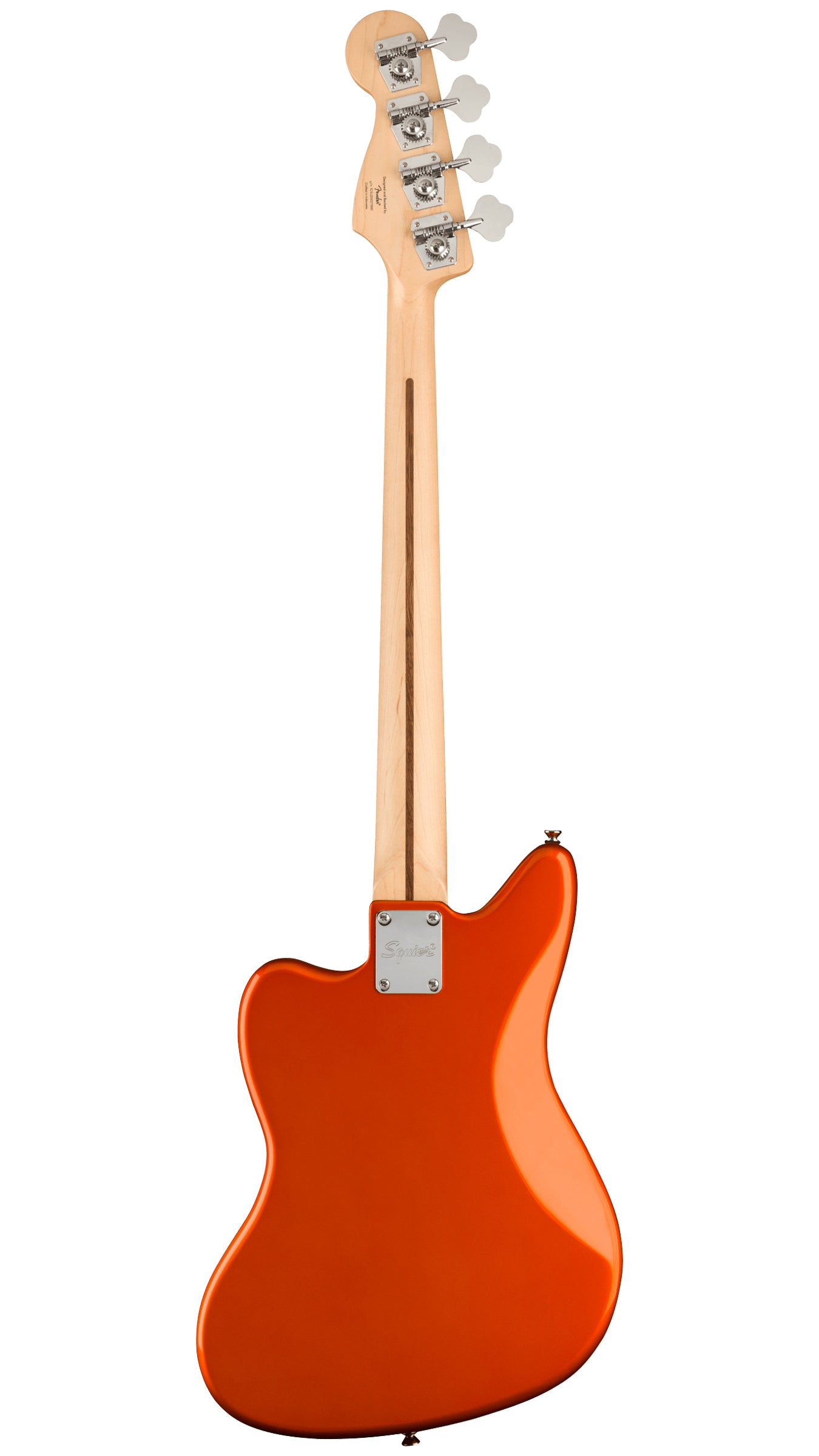 Squier FSR Affinity Series Jaguar Bass H (Laurel Fingerboard, Black Pickguard, Matching Headstock, Metallic Orange)