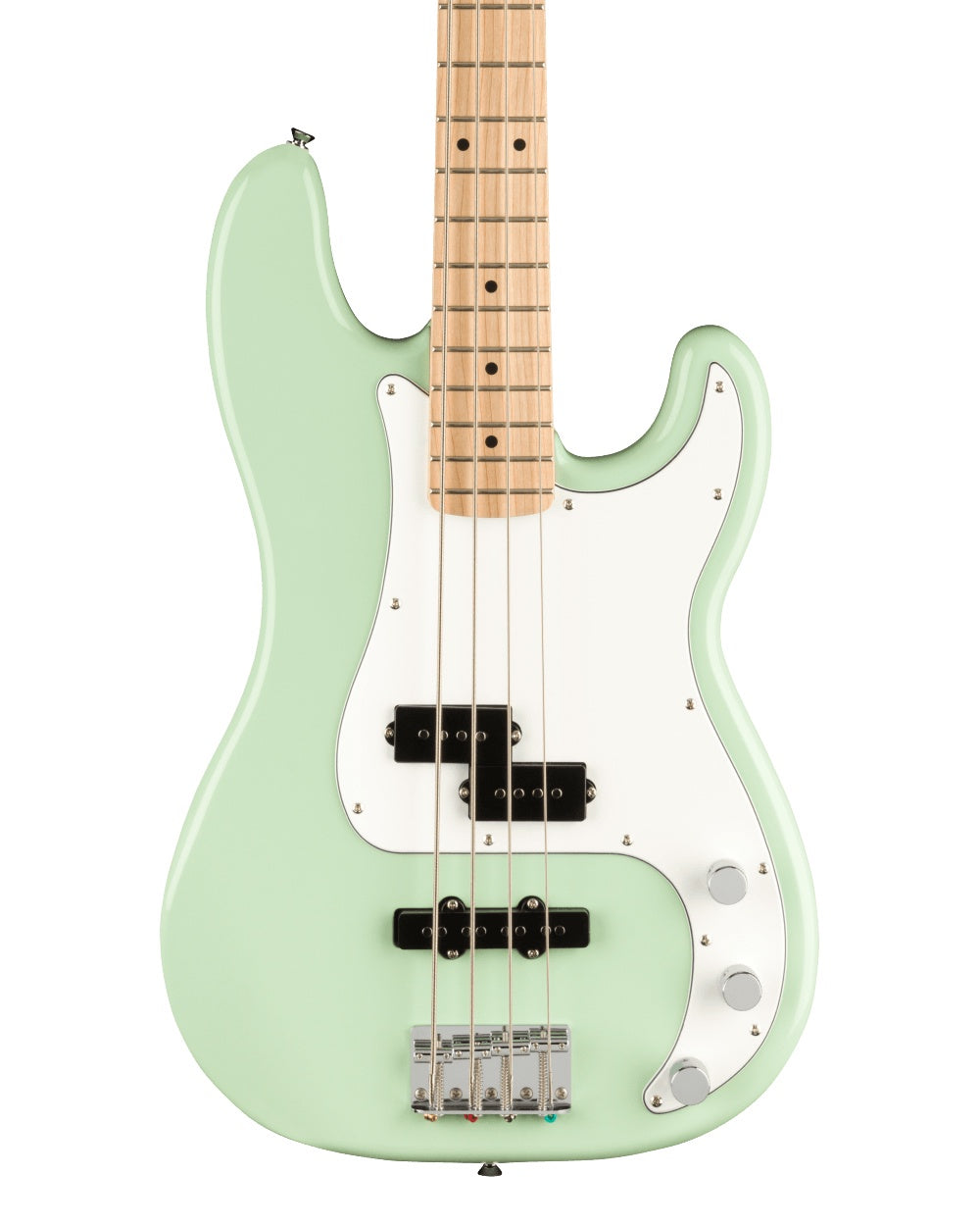 Squier FSR Affinity Series Precision Bass PJ (Maple Fingerboard, White Pickguard, Surf Green)