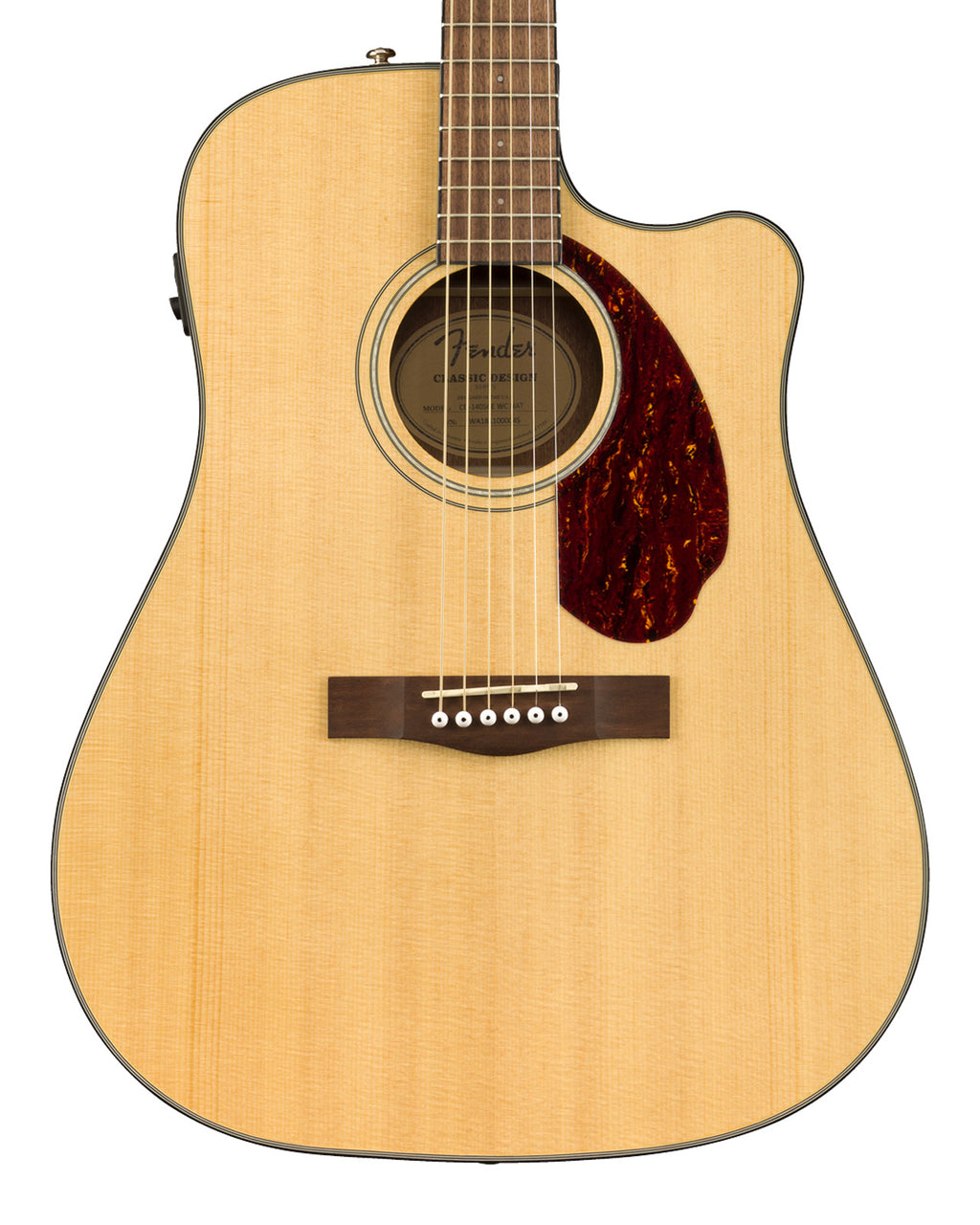 Fender CD-140SCE Dreadnought Acoustic (Pickup, Cutaway & HSC)