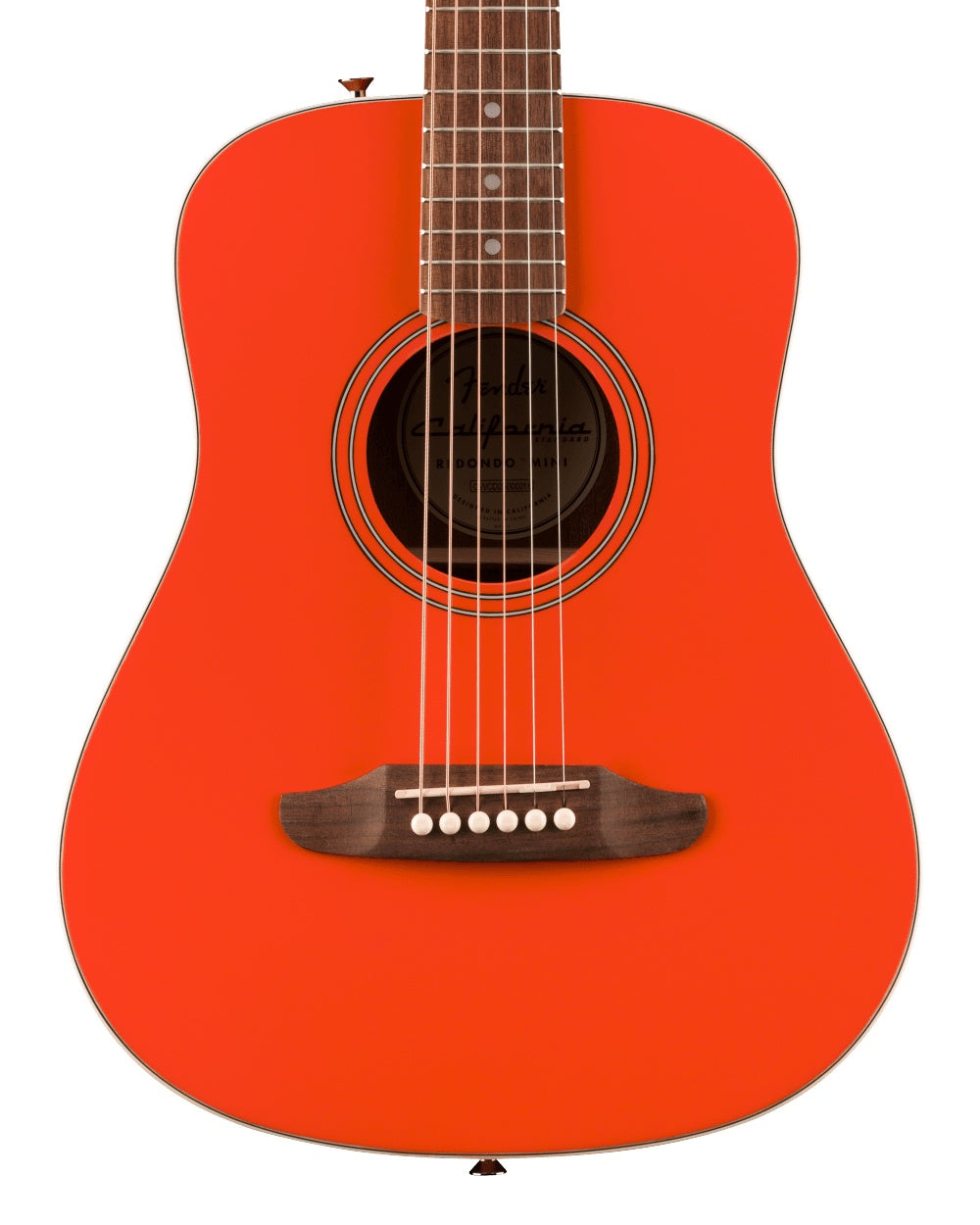 Fender California Standard Redondo Mini with Bag Spruce Top Fiesta Red