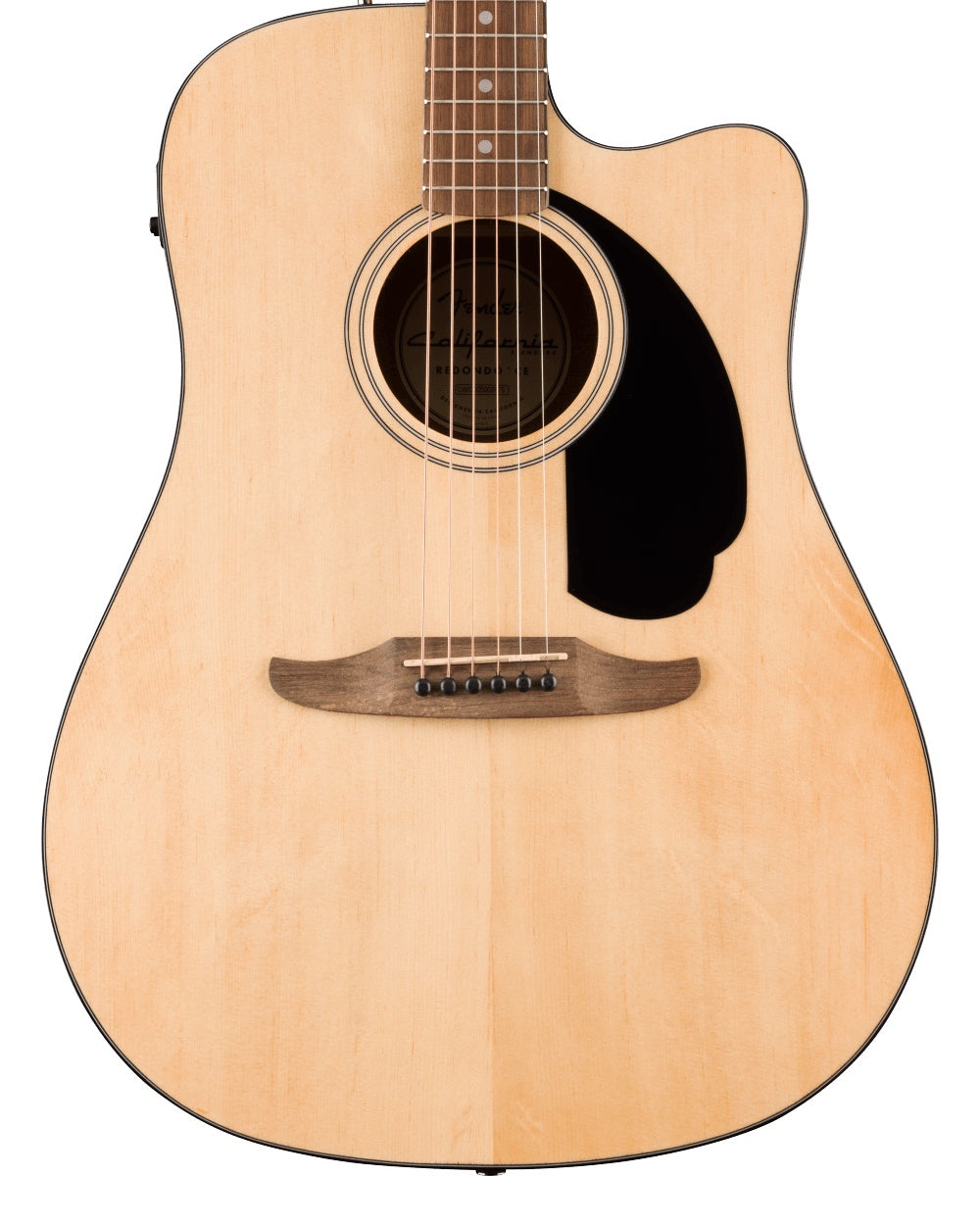 Fender California Standard Redondo Left-Handed (Spruce Top, Black Pickguard, Natural)