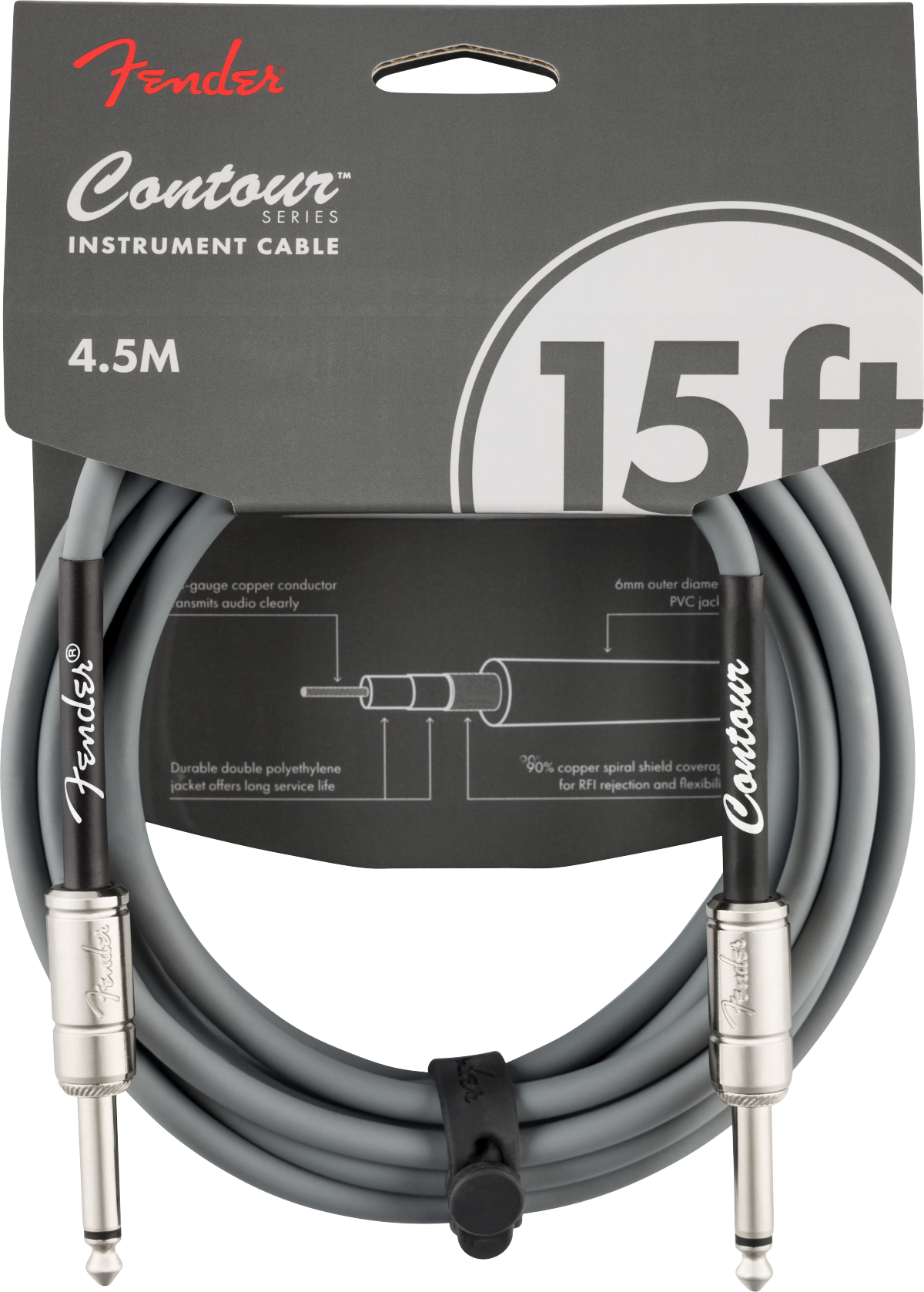 Fender Contour Series 15ft Instrument Cables (Various)