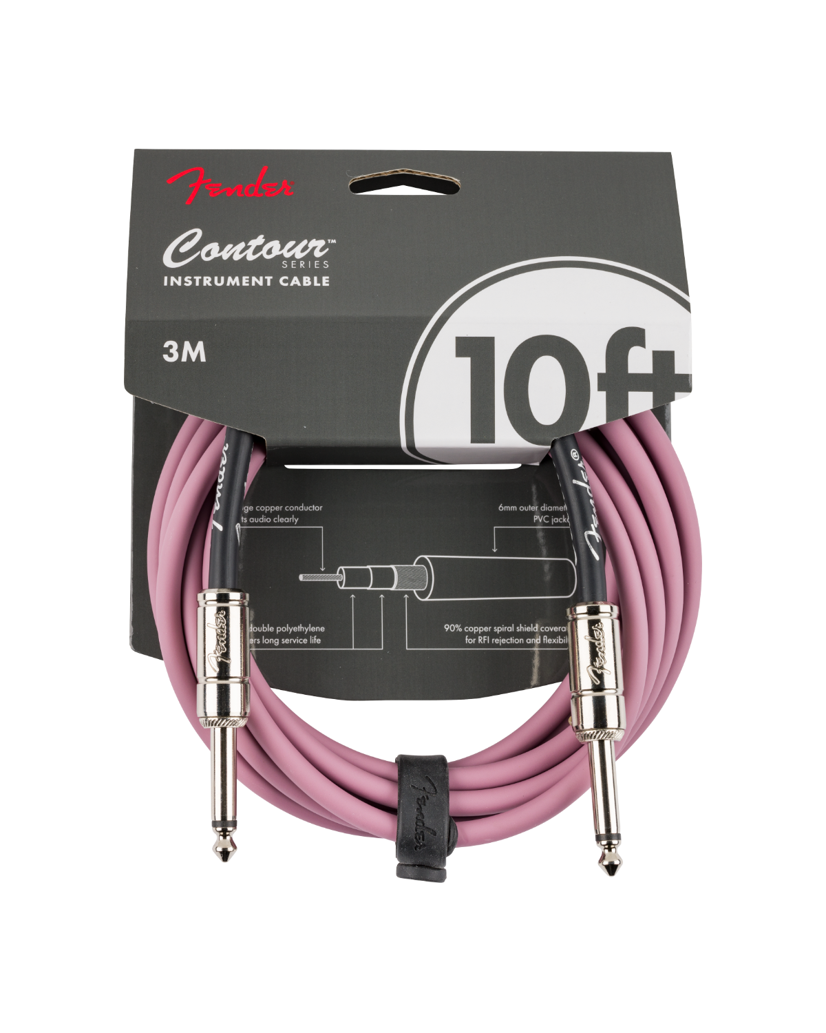 Fender Contour Series 10ft Instrument Cables (Various)