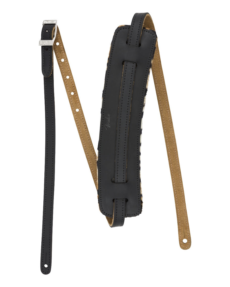 Fender Joe Strummer 2.5inch Vintage Saddle Strap (Black/Leopard)