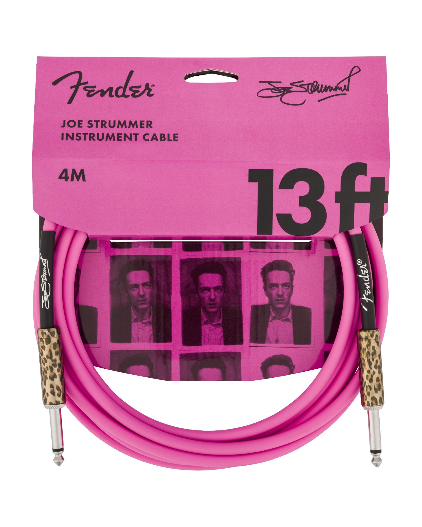 Fender Joe Strummer 13' Instrument Cable (Pink Leopard)