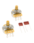 Fender Telecaster Solid Shaft Potentiometer and Capacitor Kit 2-Pack