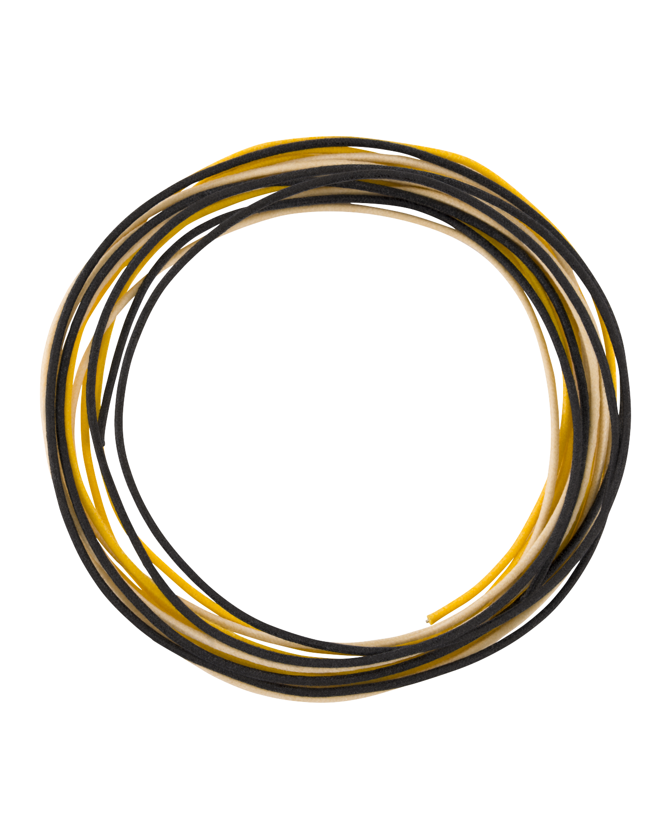 Fender Pure Vintage Cloth Wire (22 AWG, Black, White, Yellow) 5' length