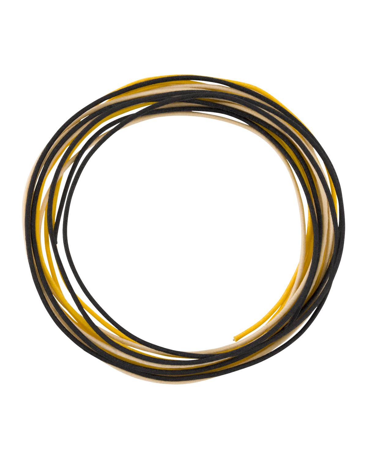 Fender Pure Vintage Cloth Wire (22 AWG, Black, White, Yellow) 5' length