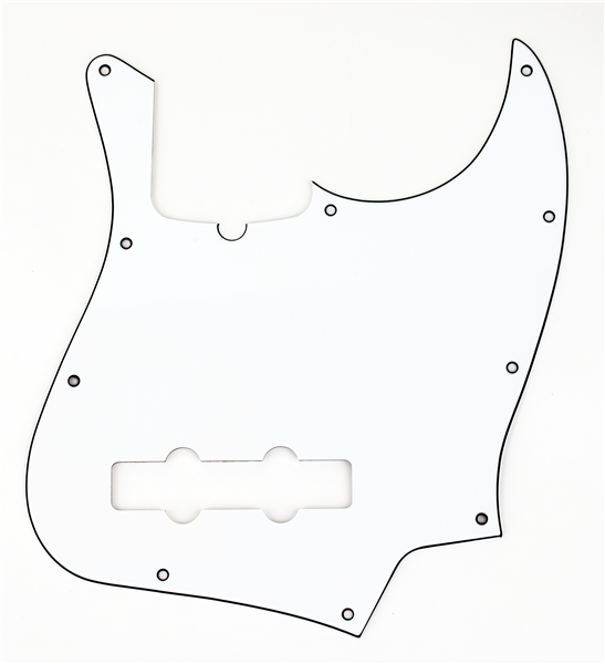 Fender Jazz Bass® Pickguard, 10-Hole Mount (with Truss Rod Notch W/B/W, 3-Ply)