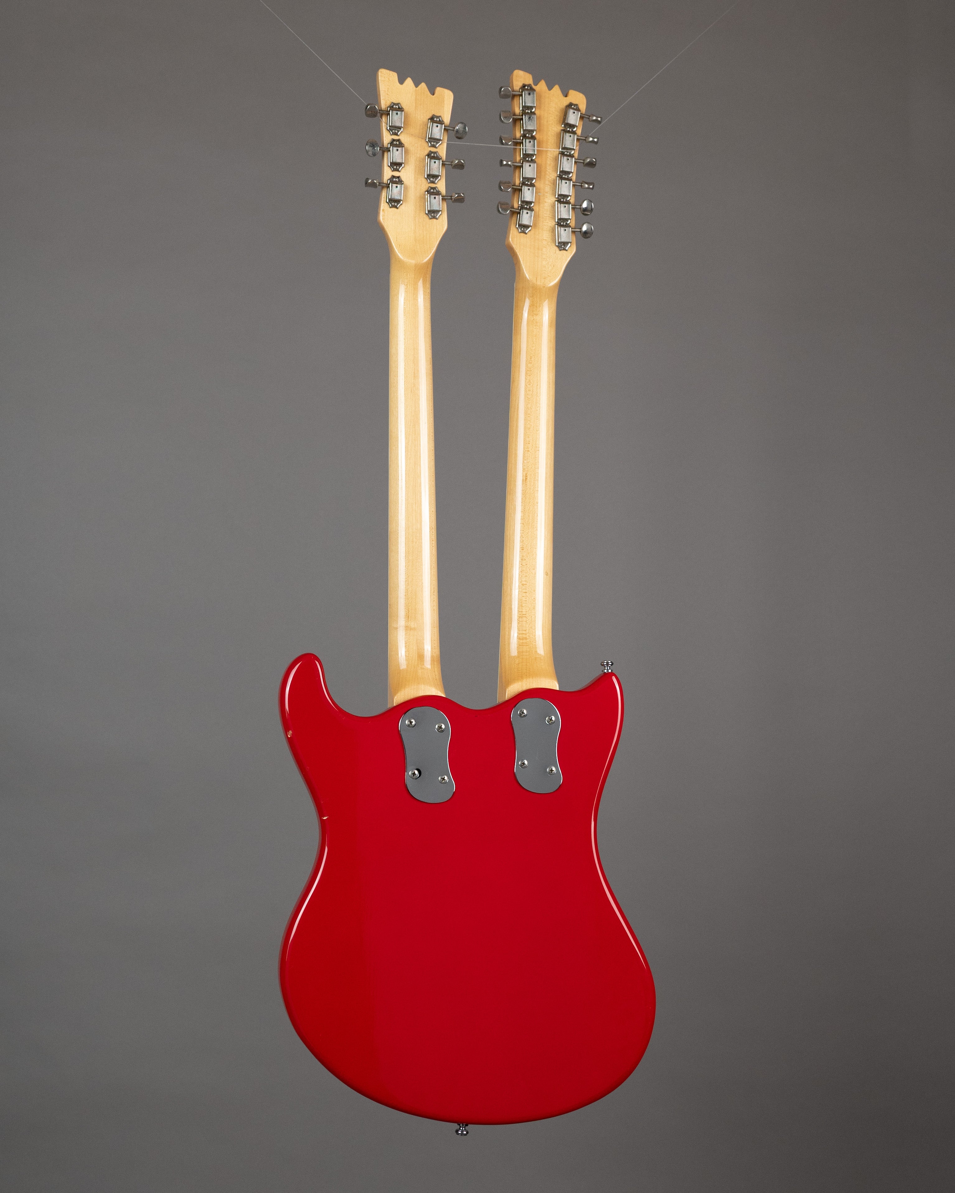 1990s Mosrite 12/6 Double Neck (Japan, Red, OHSC)