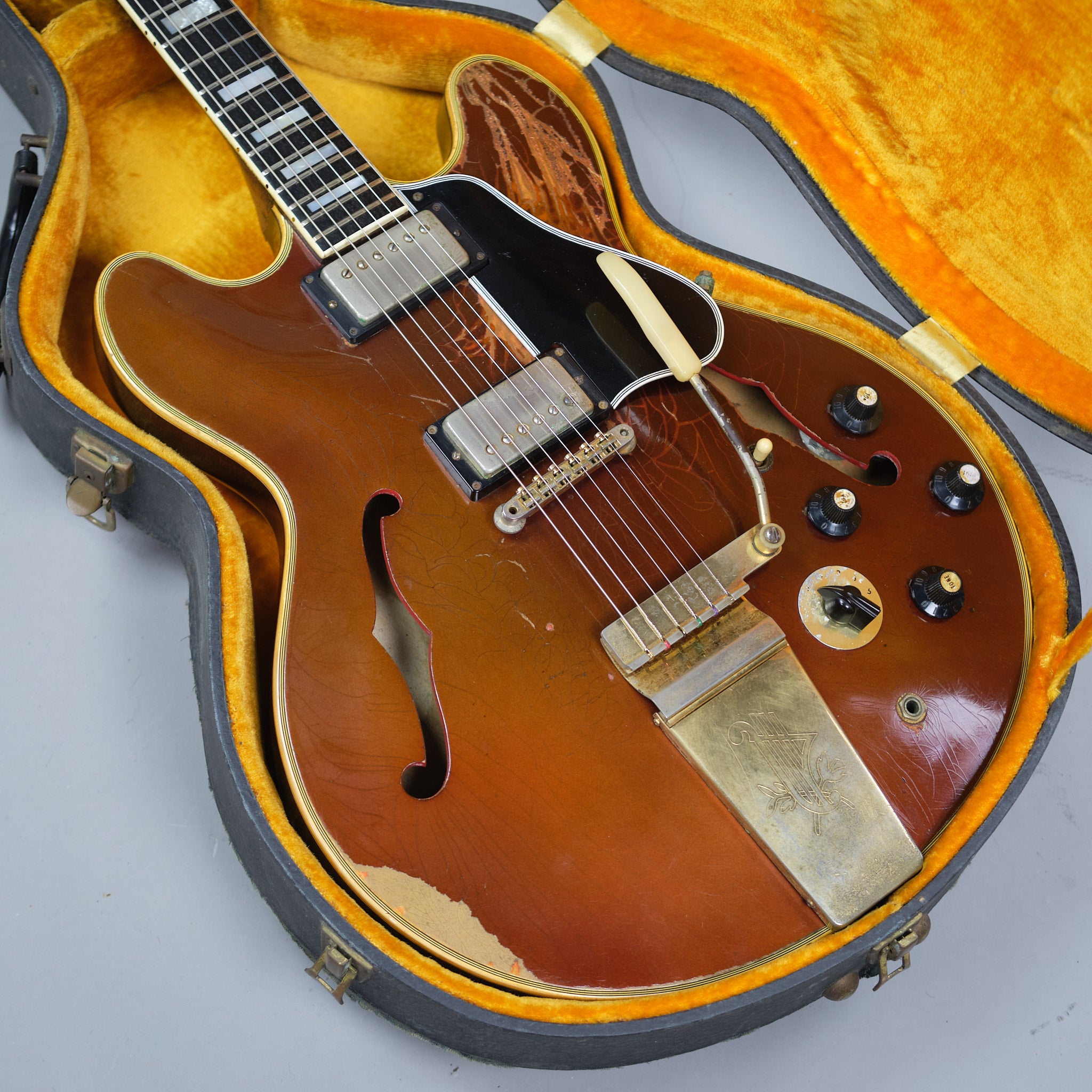 1967 Gibson ES-355TDSV (USA, Sparkling Burgundy Metallic, OHSC)