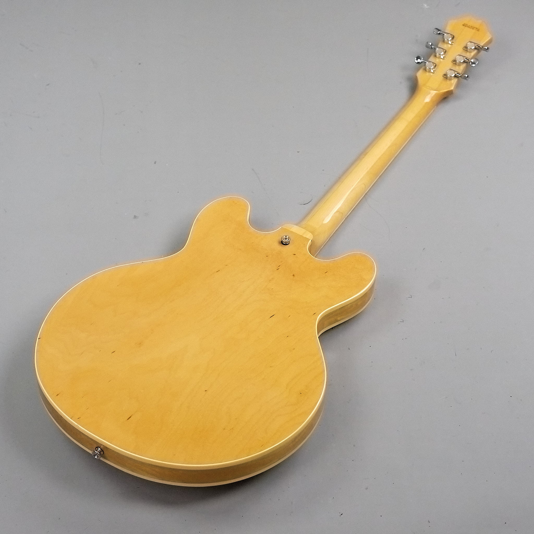 1984 Epiphone Riviera (Japan, Natural, HSC)