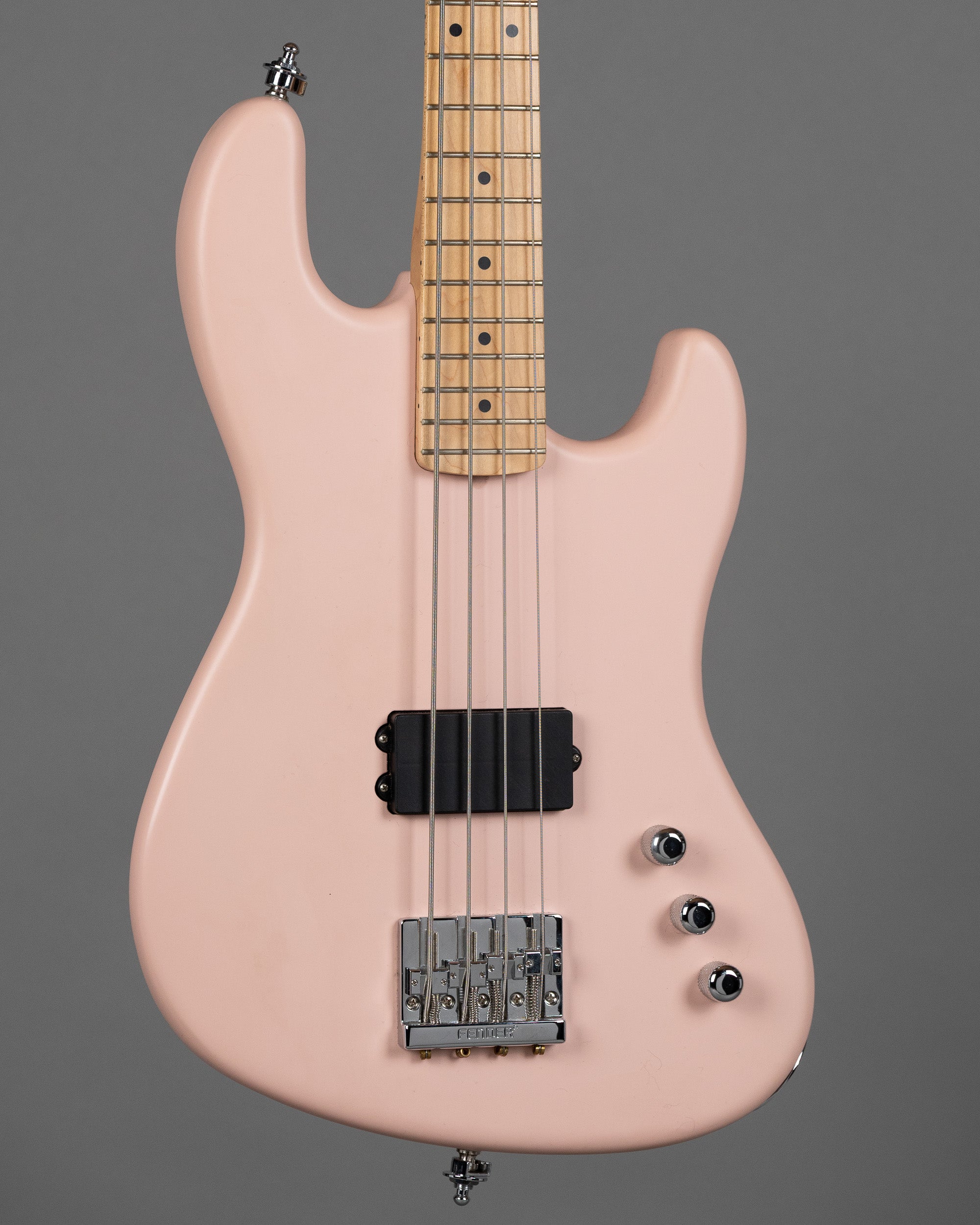 2018 Fender Flea Signature Active Jazz Bass (USA, Satin Shell Pink, OHSC)