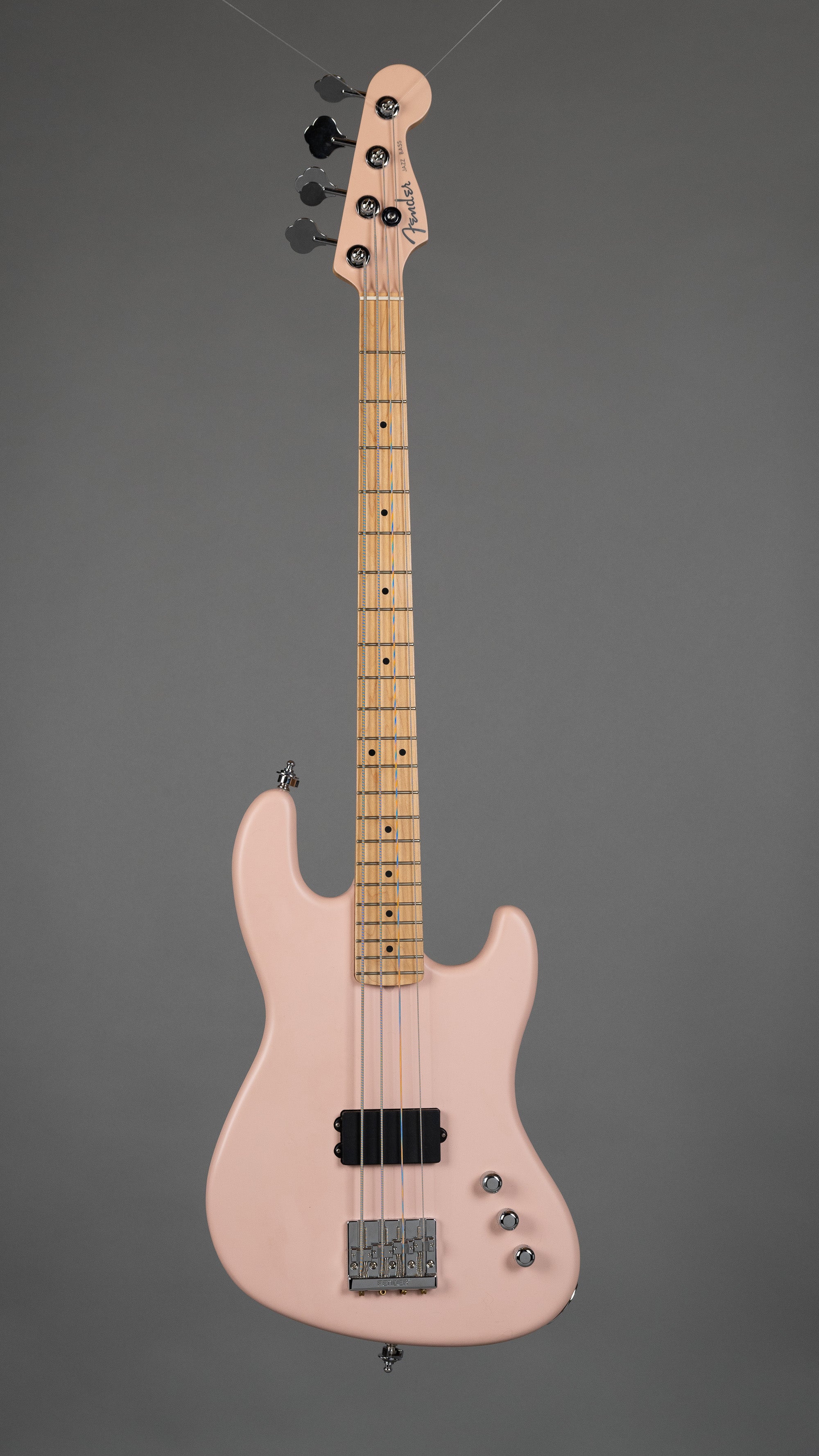 2018 Fender Flea Signature Active Jazz Bass (USA, Satin Shell Pink, OHSC)