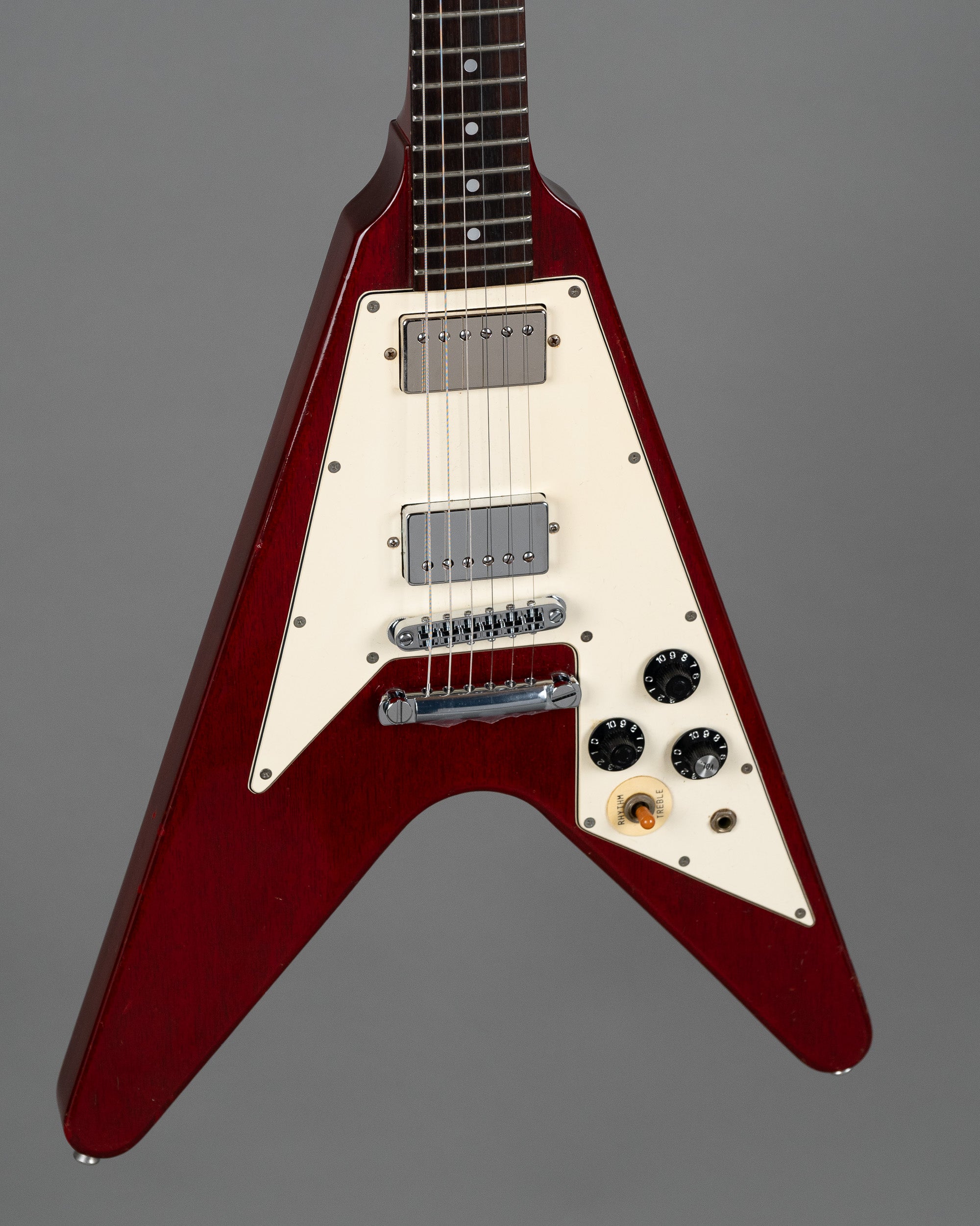 Japan Vintage グレコ FV-600 flying V 1978 Greco Japan FV-600 '67 Reissue Flying V (Cherry Red