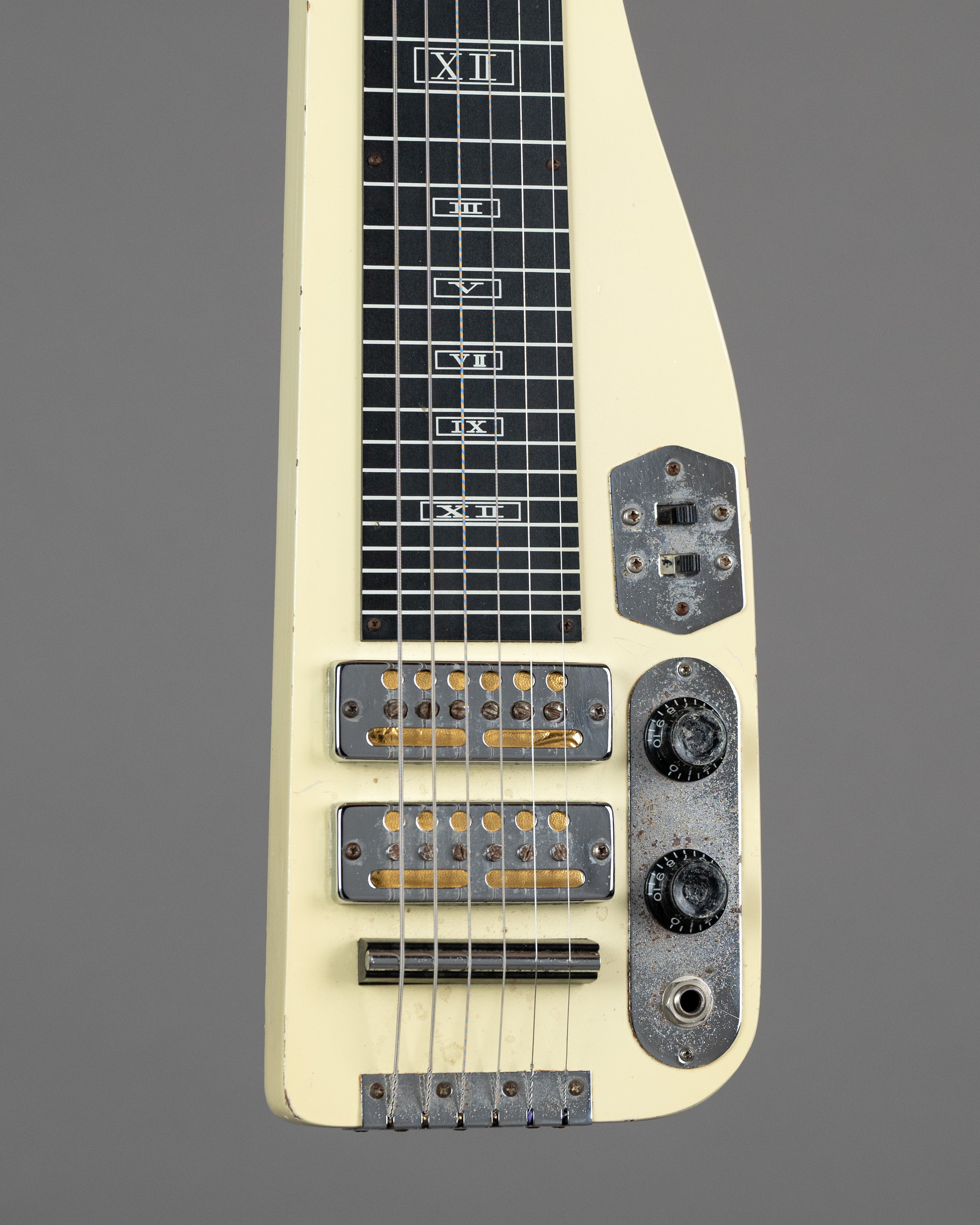 c1960s Guyatone Lap Steel (Japan, White, HSC)