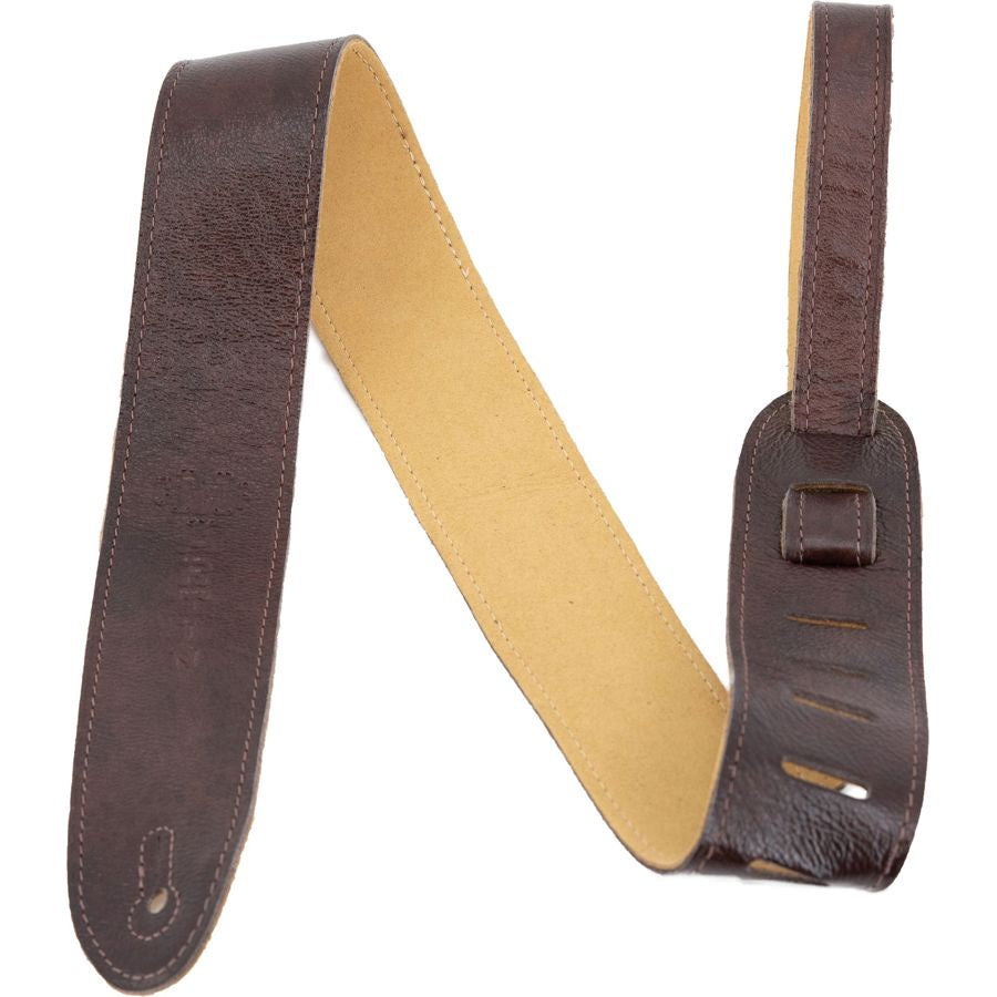Martin Leather Strap (Embossed Logo Dark Brown)