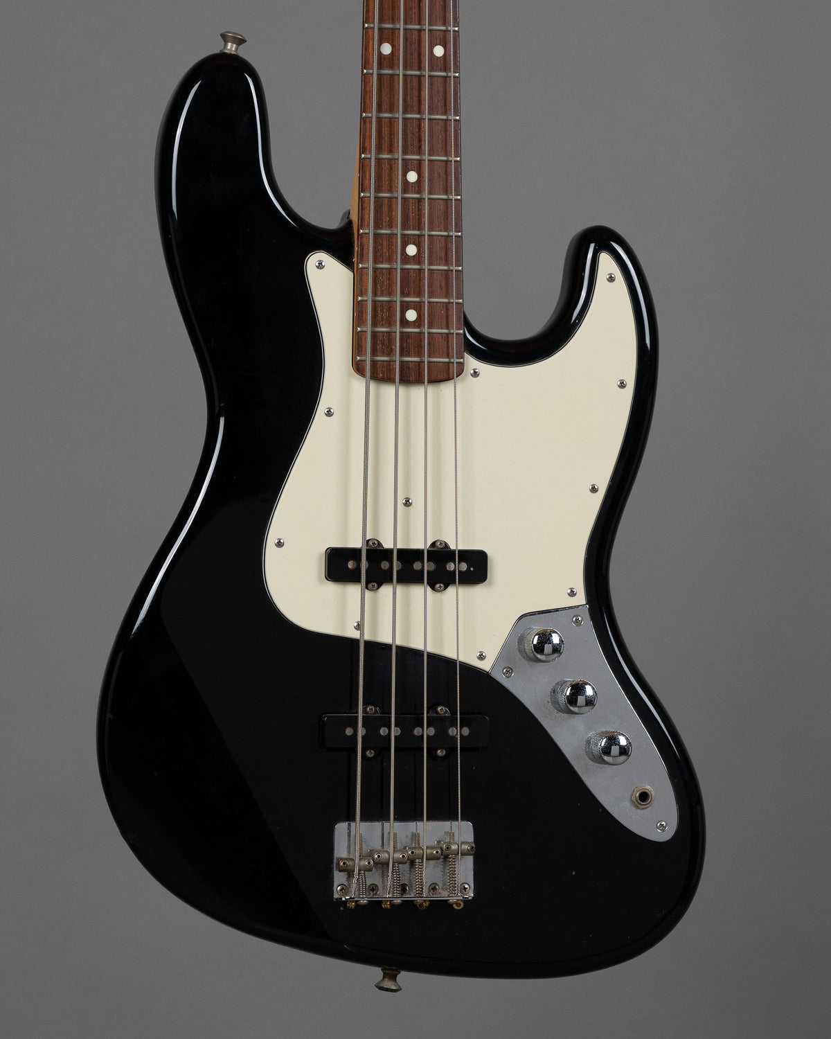 c1987 ESP 400 Jazz Bass (Japan, Black, HSC)