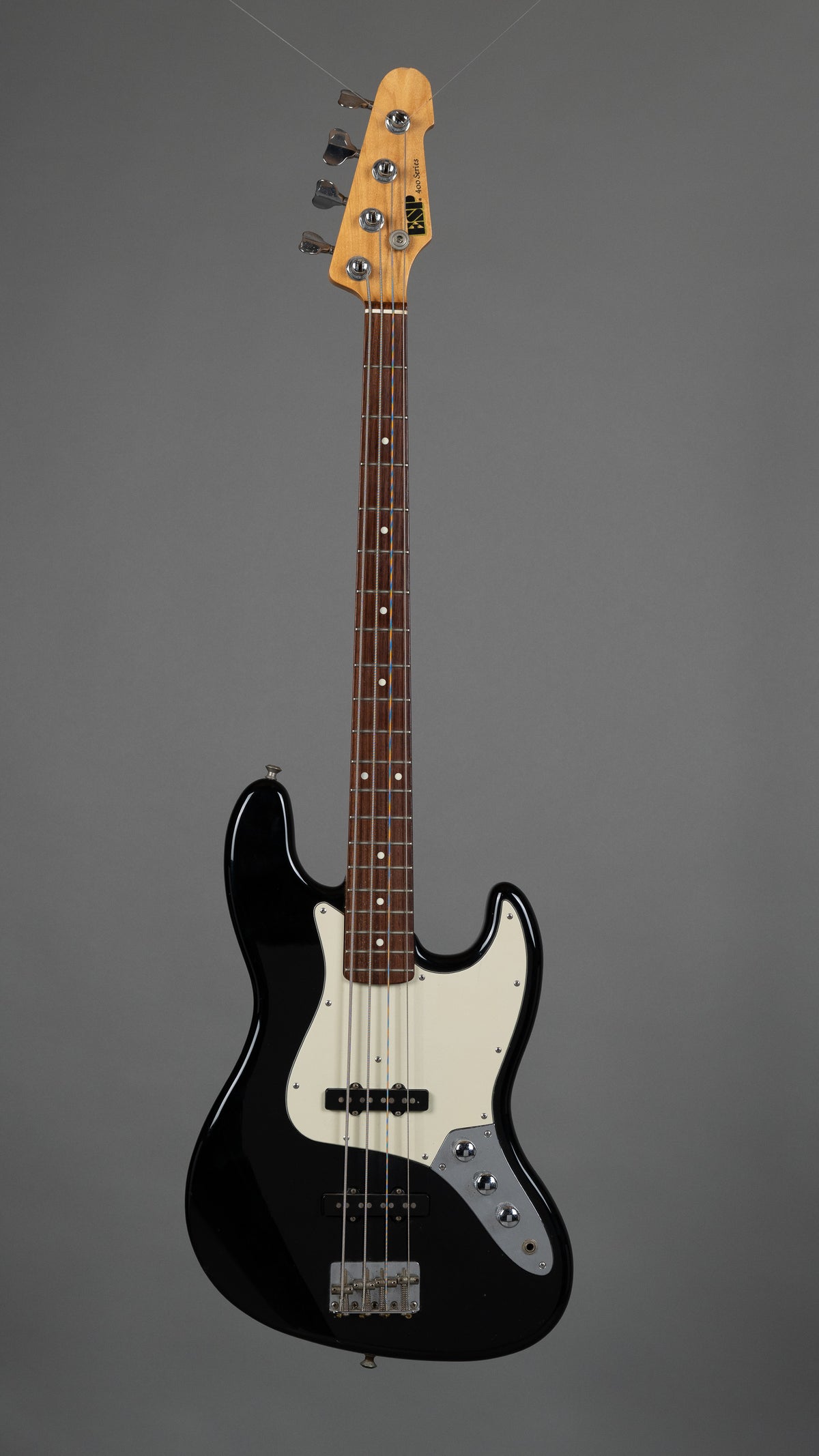 c1987 ESP 400 Jazz Bass (Japan, Black, HSC)