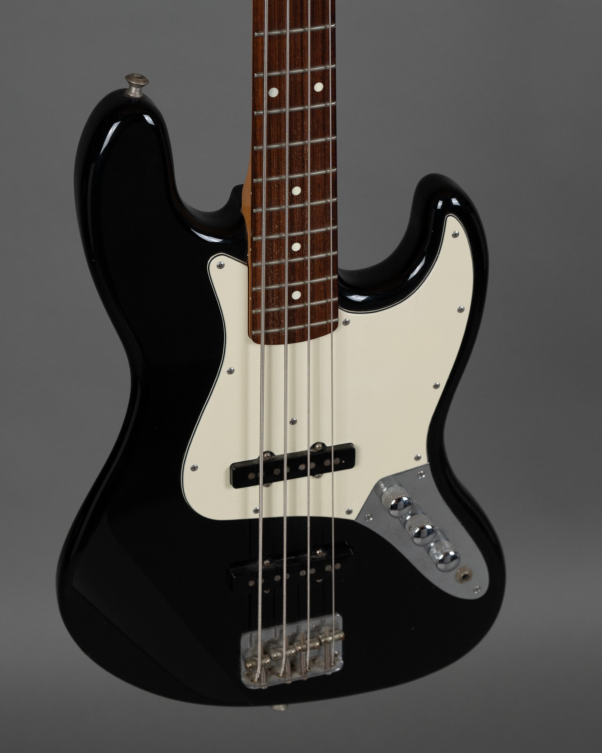 c1987 ESP 400 Jazz Bass (Japan, Black, HSC)