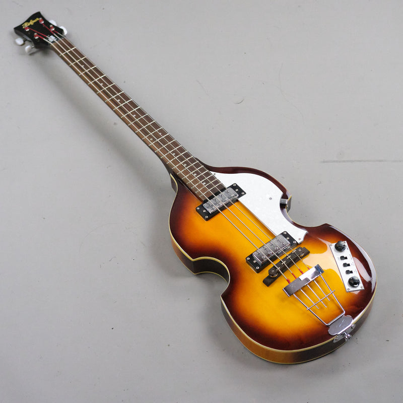 c2020s Hofner Ignition Series Beatle Bass (China, Sunburst, Hardcase)