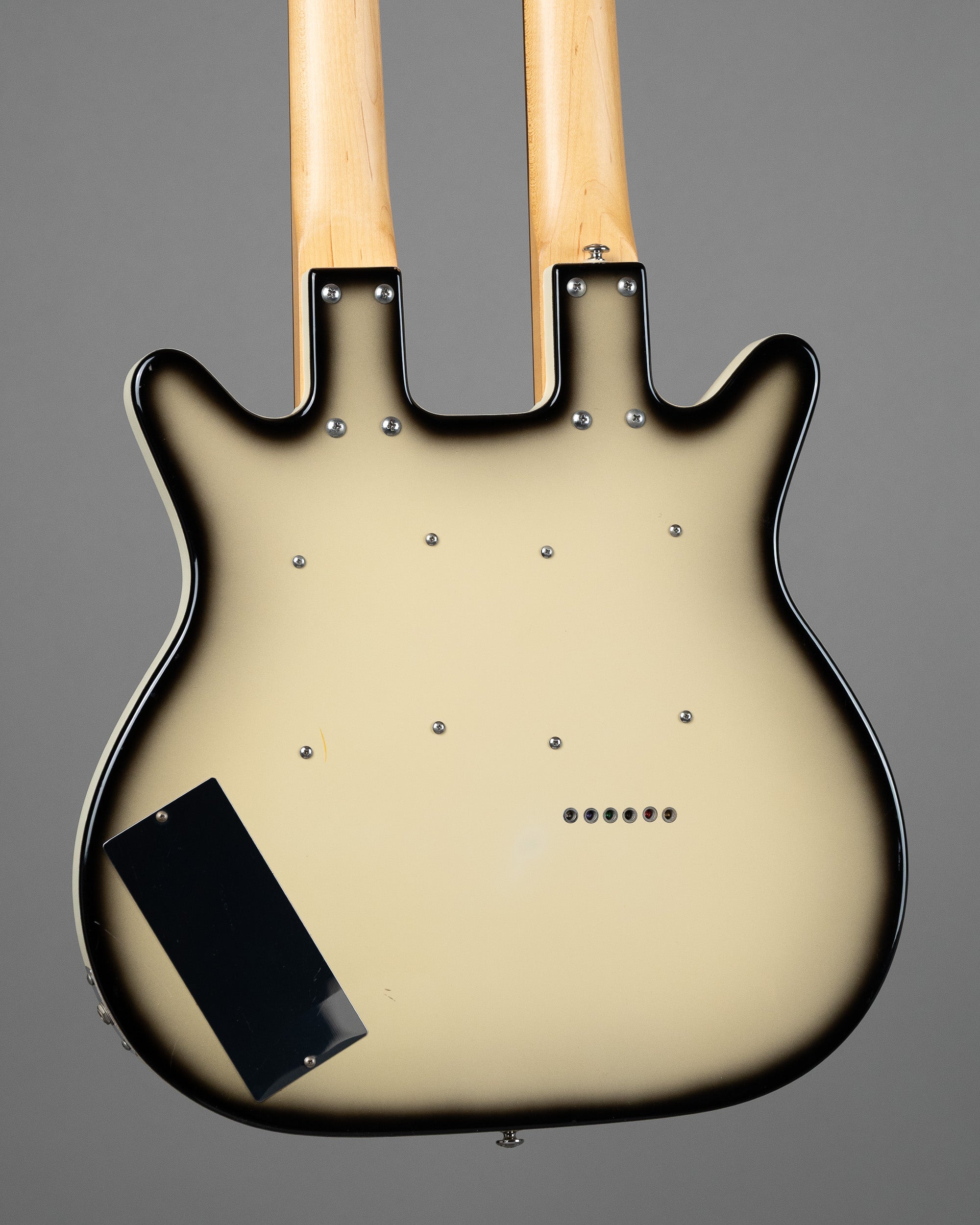 c1990s Danelectro 6/12 Double Neck (Korea, Greyburst, OGB)