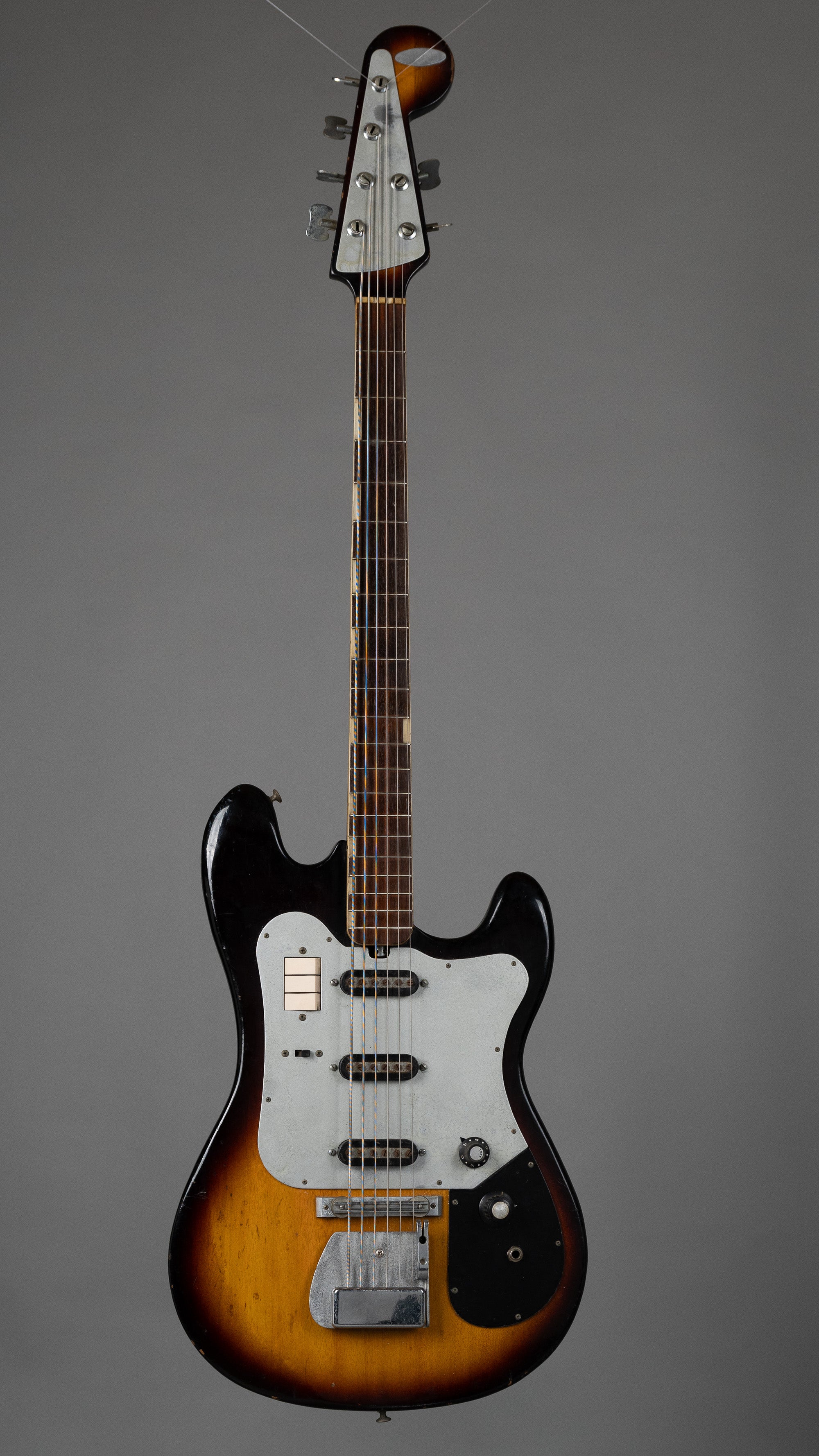 c1960s Teisco TB-64 'Bass VI/Baritone' (Japan, Sunburst)