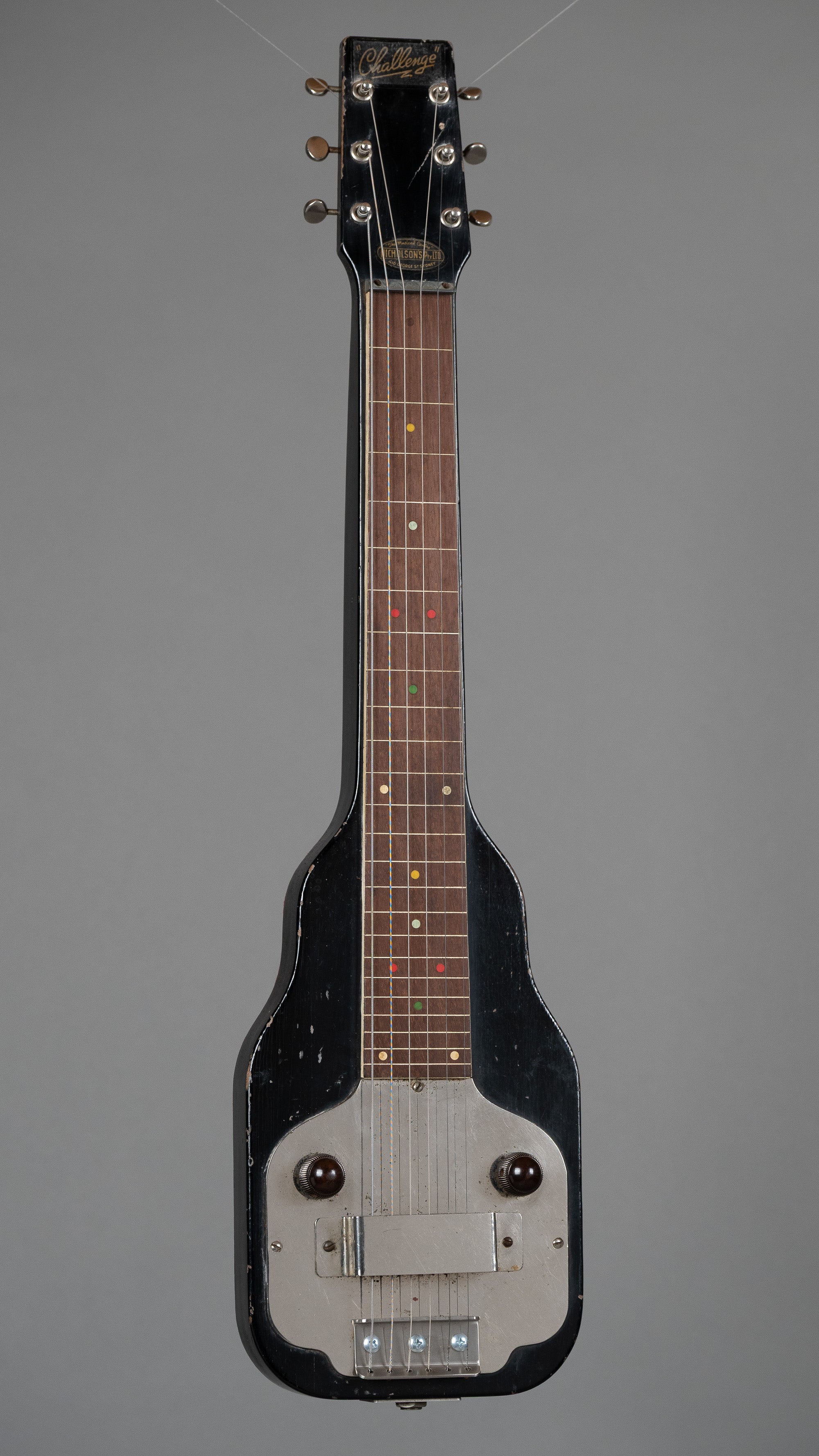 c1950s Challenger Lap Steel (Australia, Black, OHSC)