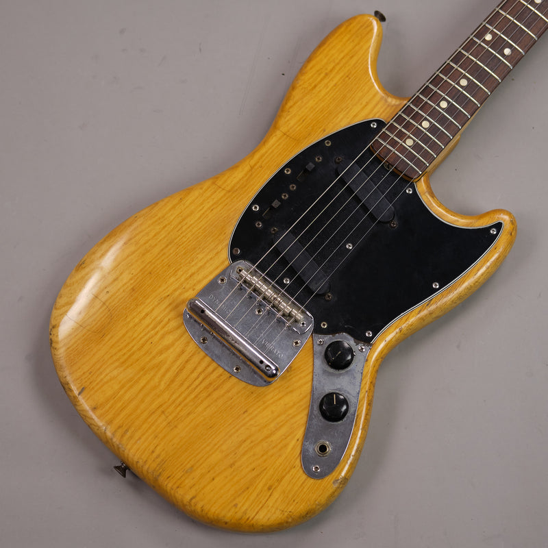1976 Fender Mustang (USA, Natural, OHSC)