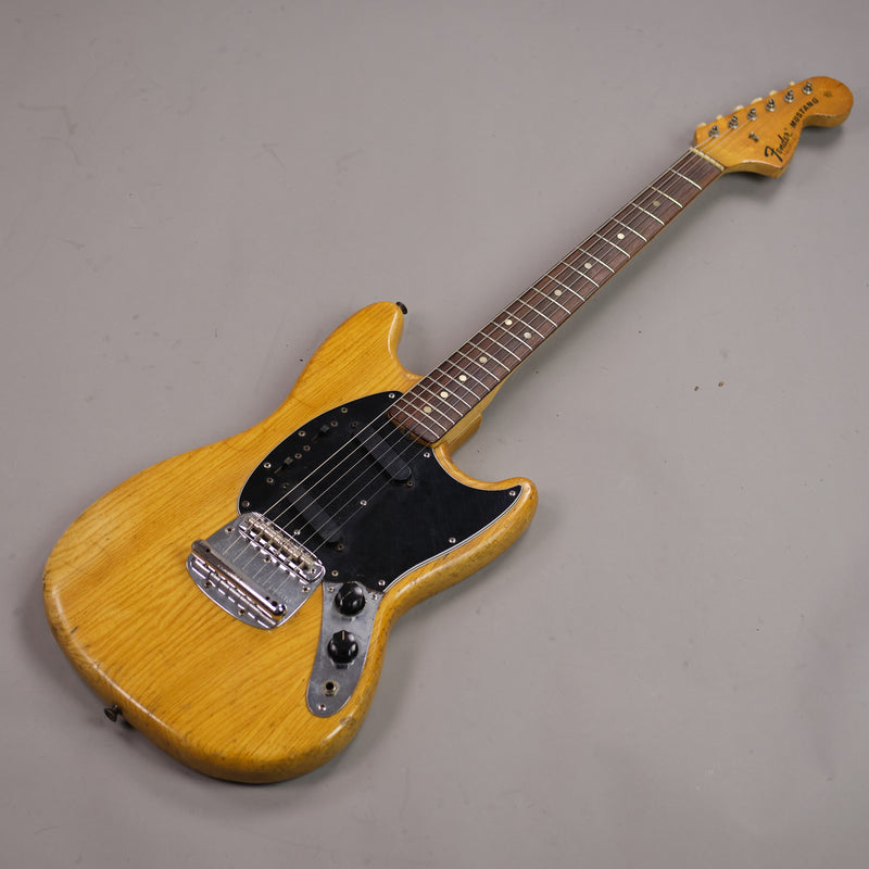 1976 Fender Mustang (USA, Natural, OHSC)