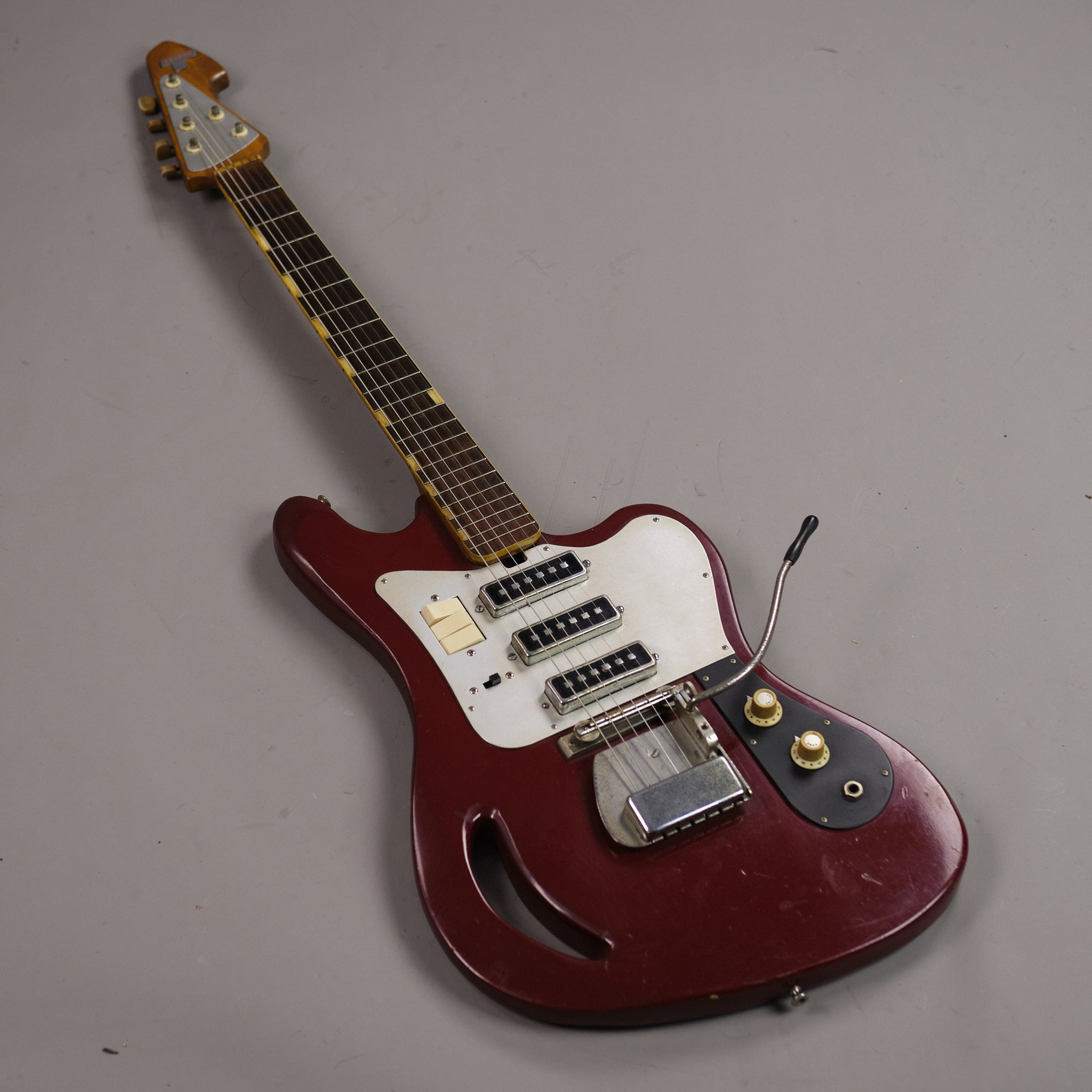 c1960s Teisco TG-64 (Japan, Red, OHSC)