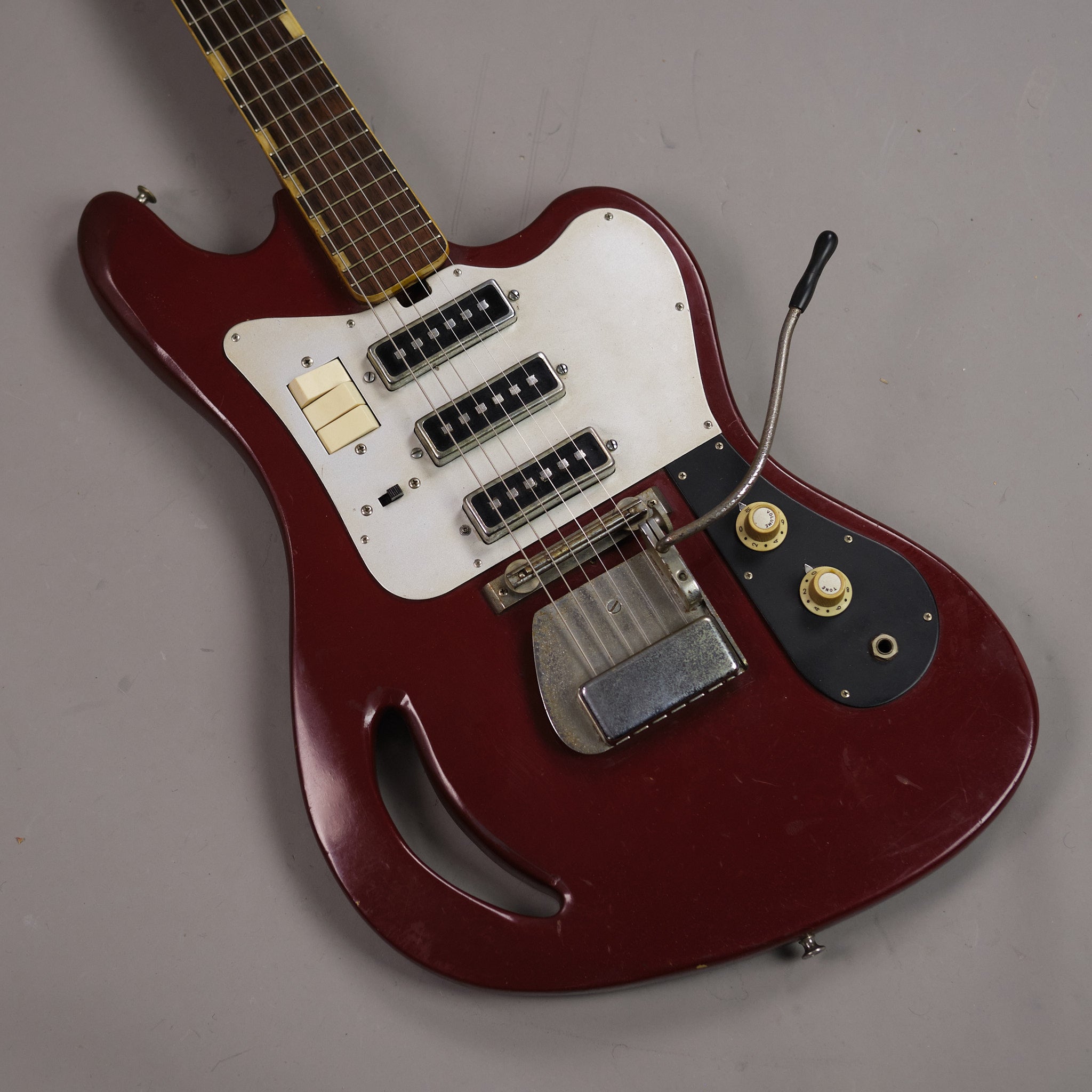 c1960s Teisco TG-64 (Japan, Red, OHSC)