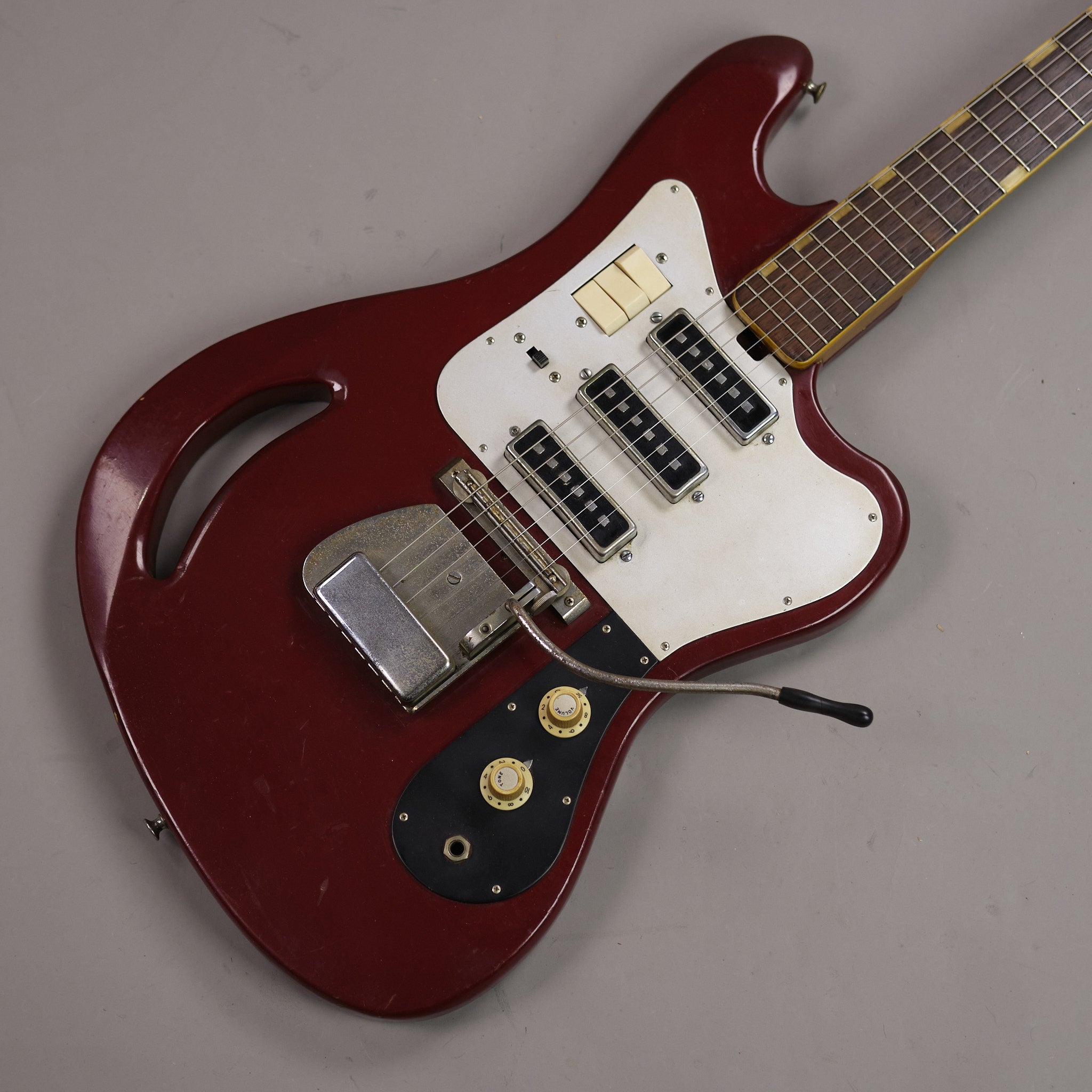 c1960s Teisco TG-64 (Japan, Red, OHSC)