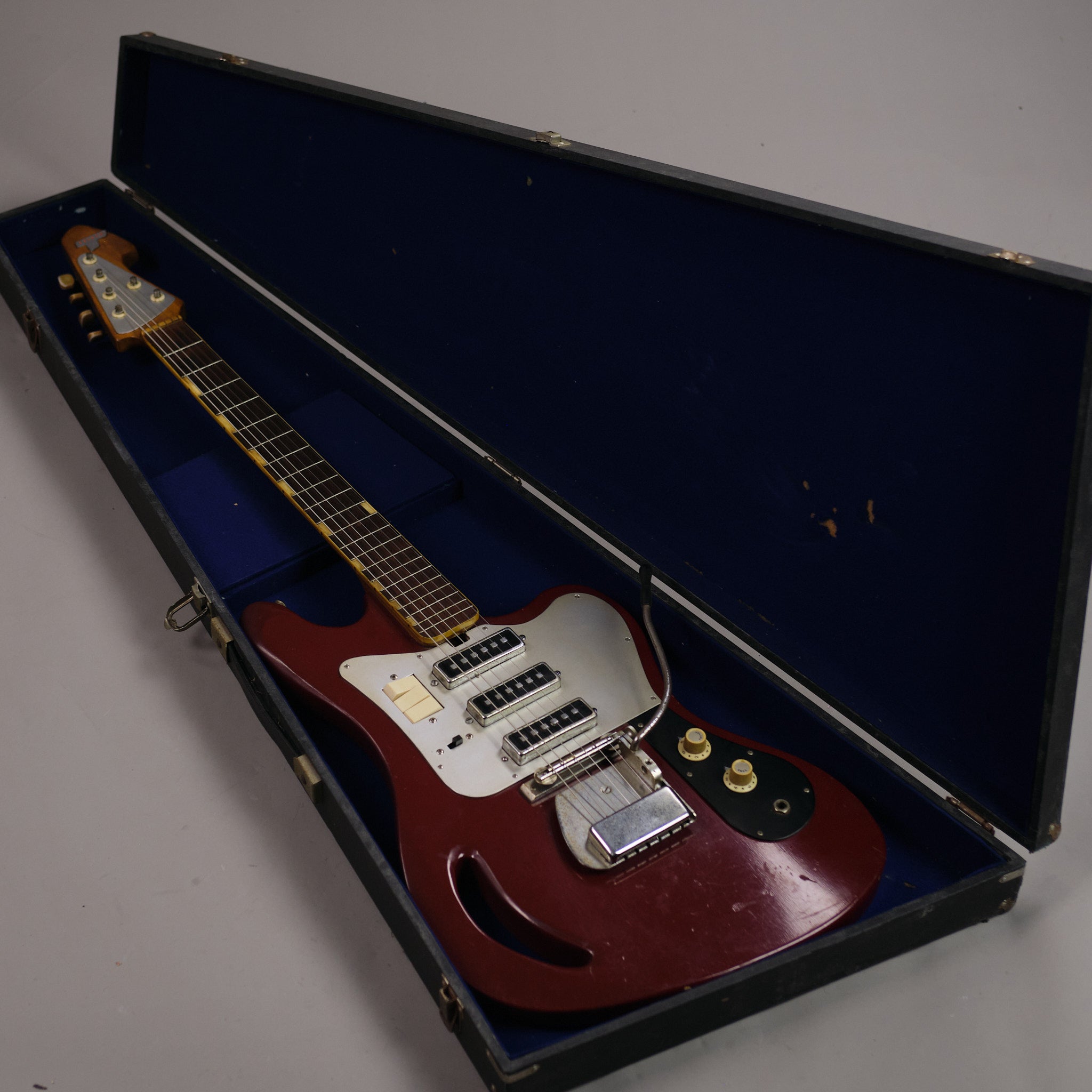 c1960s Teisco TG-64 (Japan, Red, OHSC)