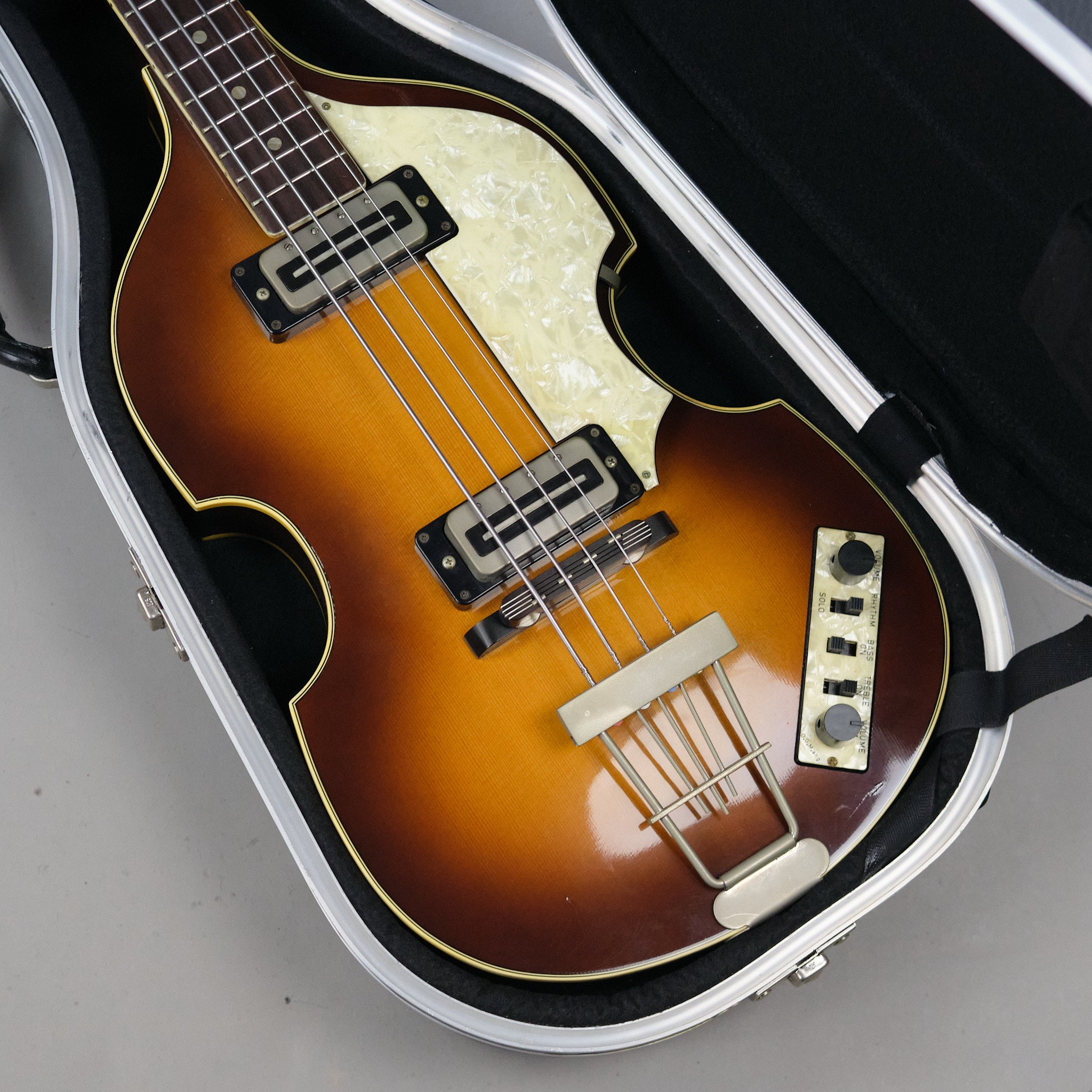 1978 Hofner 500/1 'Viola Bass' (Germany, Sunburst, Blade Pickups, OHSC)