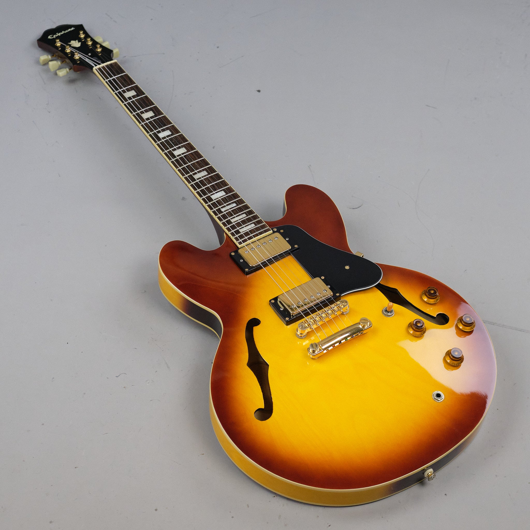 2010s Epiphone Dot ES 335 IT (China, Teaburst, HSC)