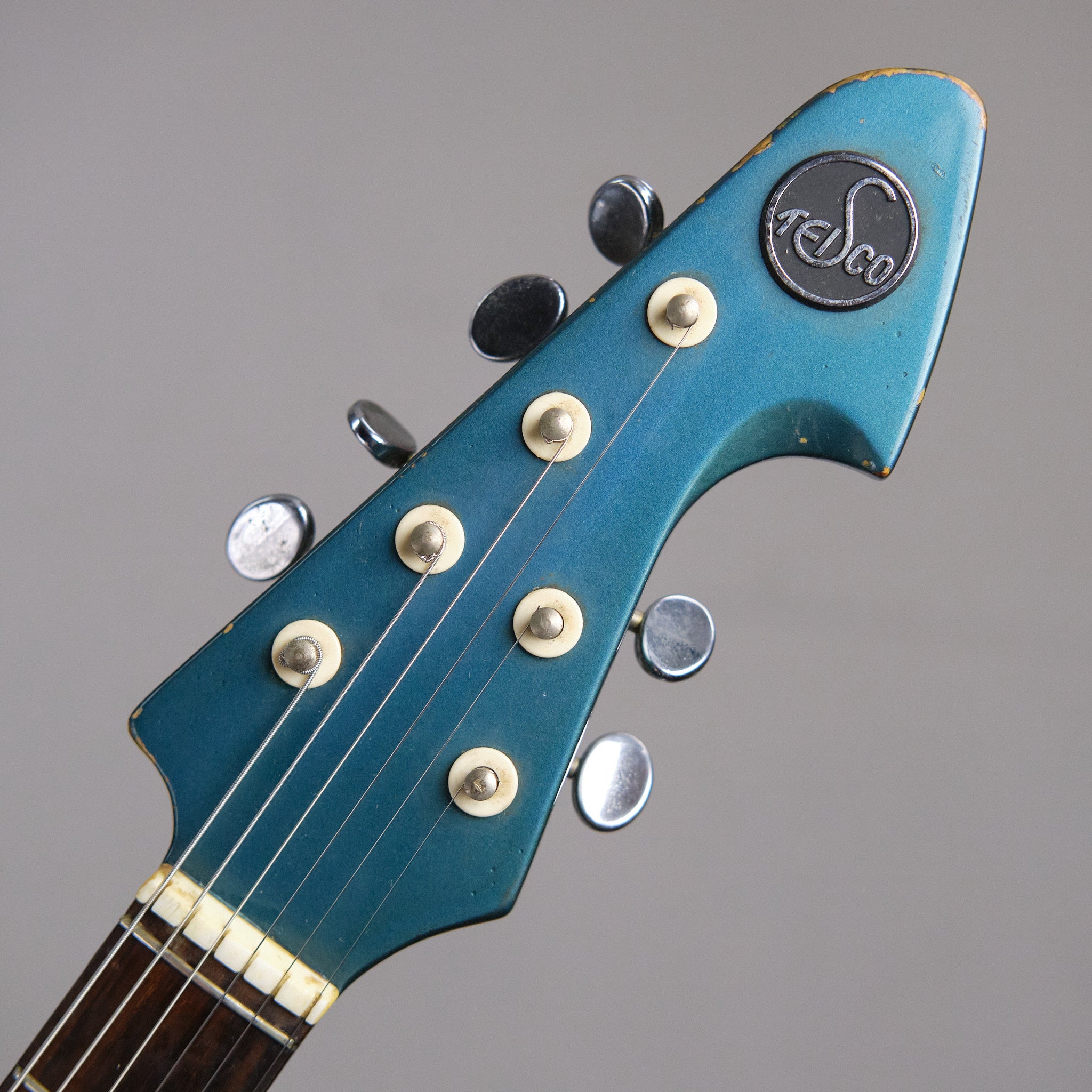 c1960s Teisco K-2L Shark Fin  (Japan, Blue)