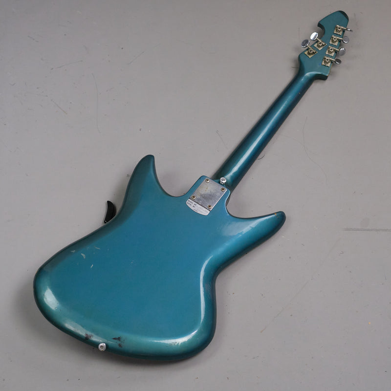 c1960s Teisco K-2L Shark Fin  (Japan, Blue)