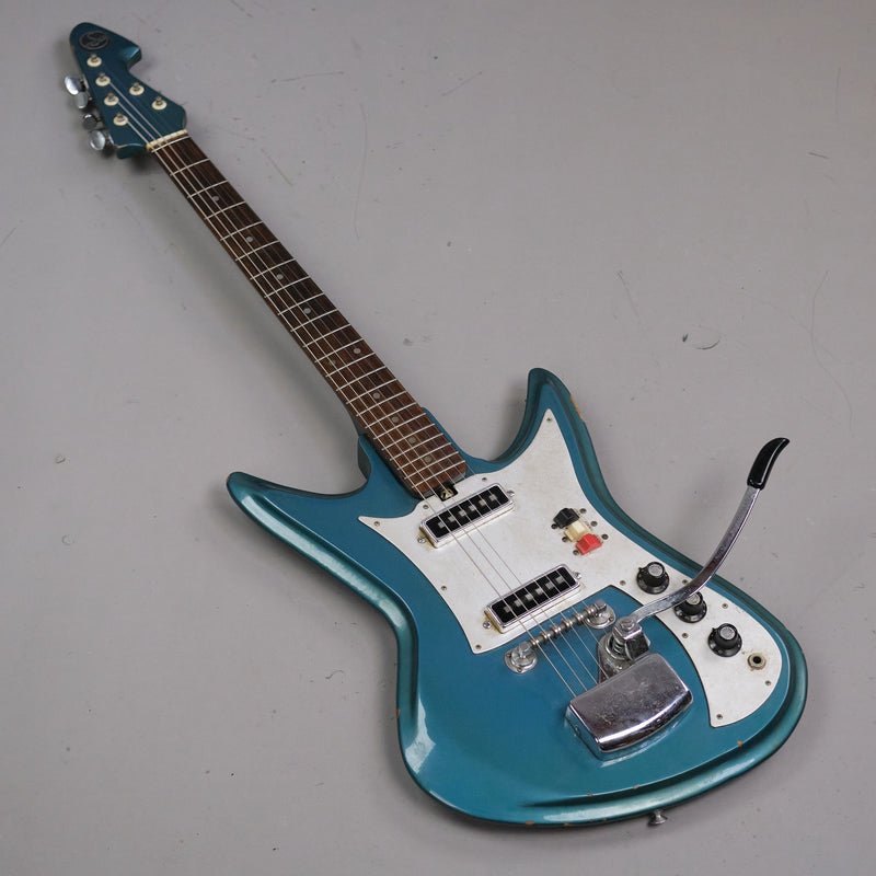 c1960s Teisco K-2L Shark Fin  (Japan, Blue)