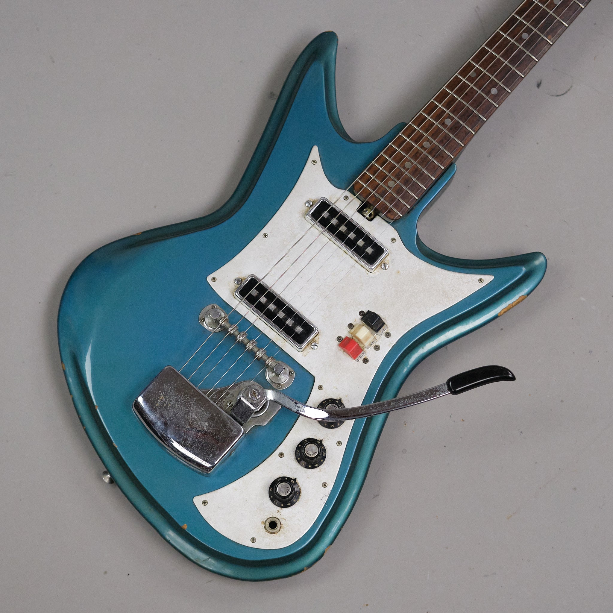 c1960s Teisco K-2L Shark Fin  (Japan, Blue)