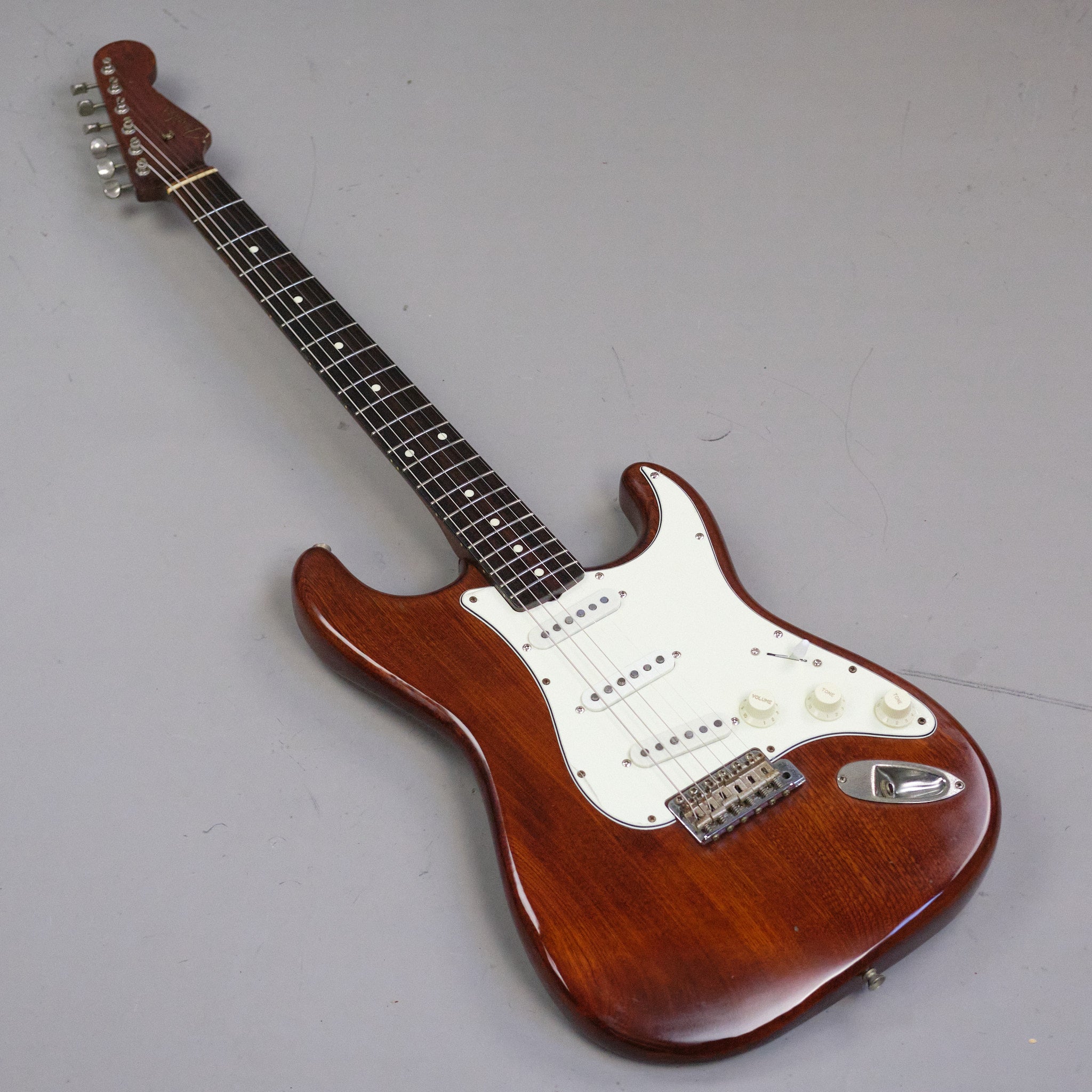 1990 Fender STD62 Stratocaster (Japan, Customer Special Order, Mahogany Stain)