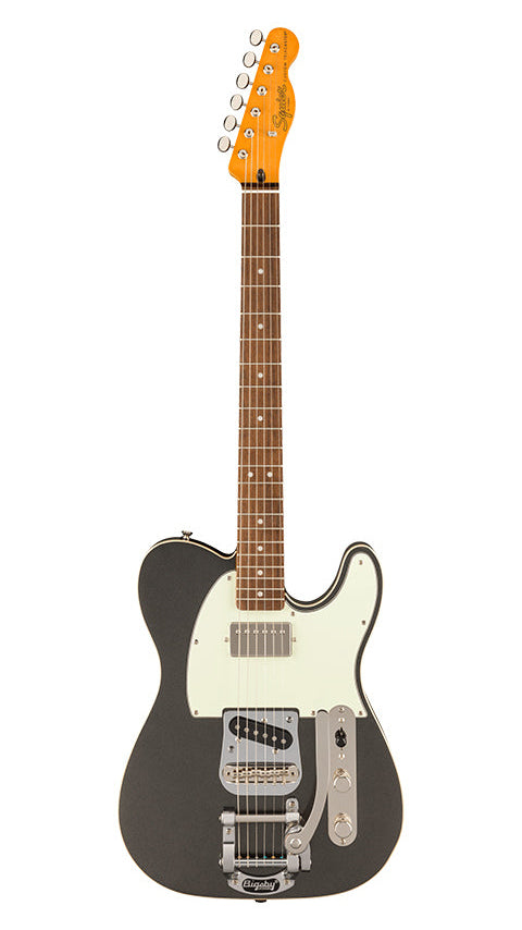Squier Limited Edition Classic Vibe 60s Custom Telecaster SH with Bigsby (Laurel Fingerboard, Charcoal Frost Metallic)