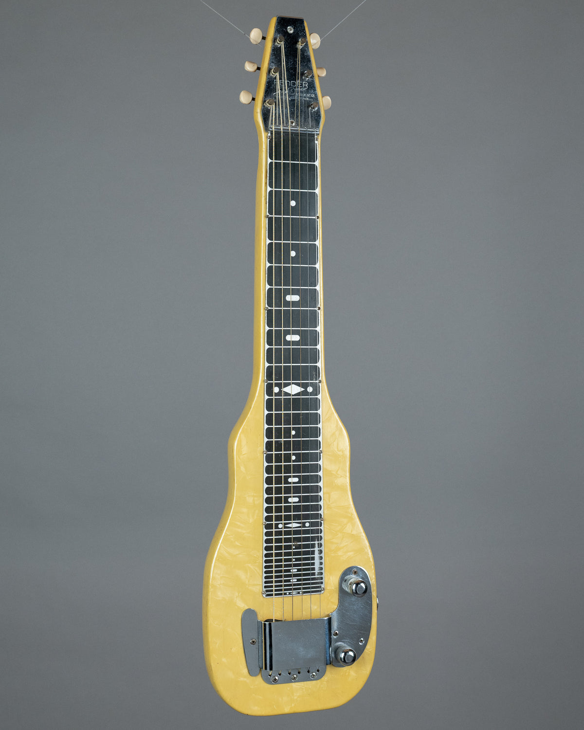 c1953-55 Fender Champion Lap Steel (USA, Yellow Pearloid, PBC)