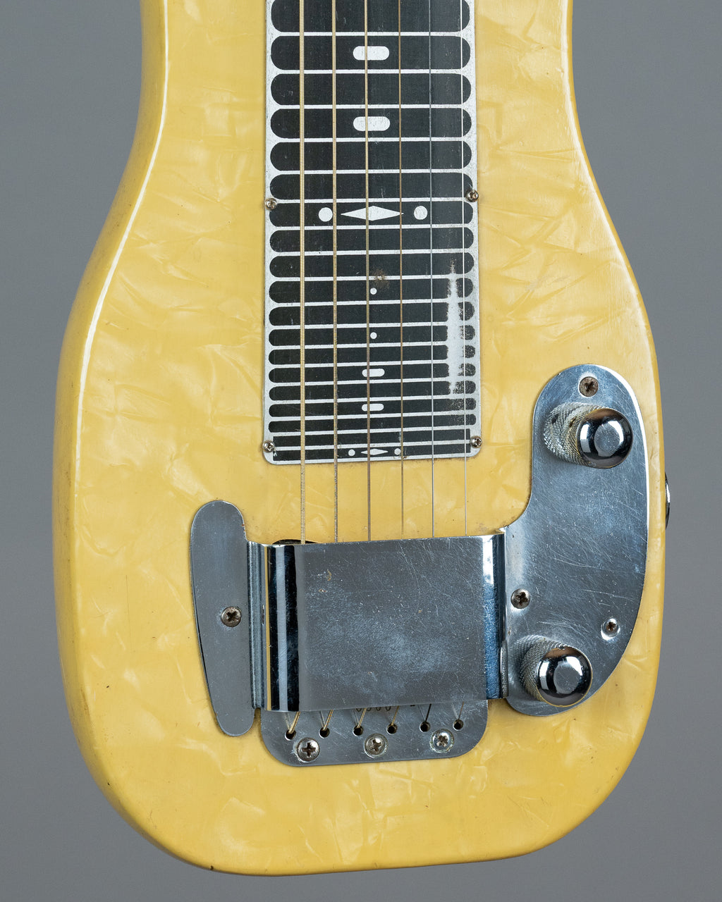 c1953-55 Fender Champion Lap Steel (USA, Yellow Pearloid, PBC)