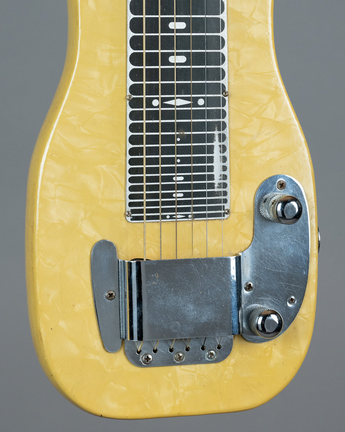 c1953-55 Fender Champion Lap Steel (USA, Yellow Pearloid, PBC)