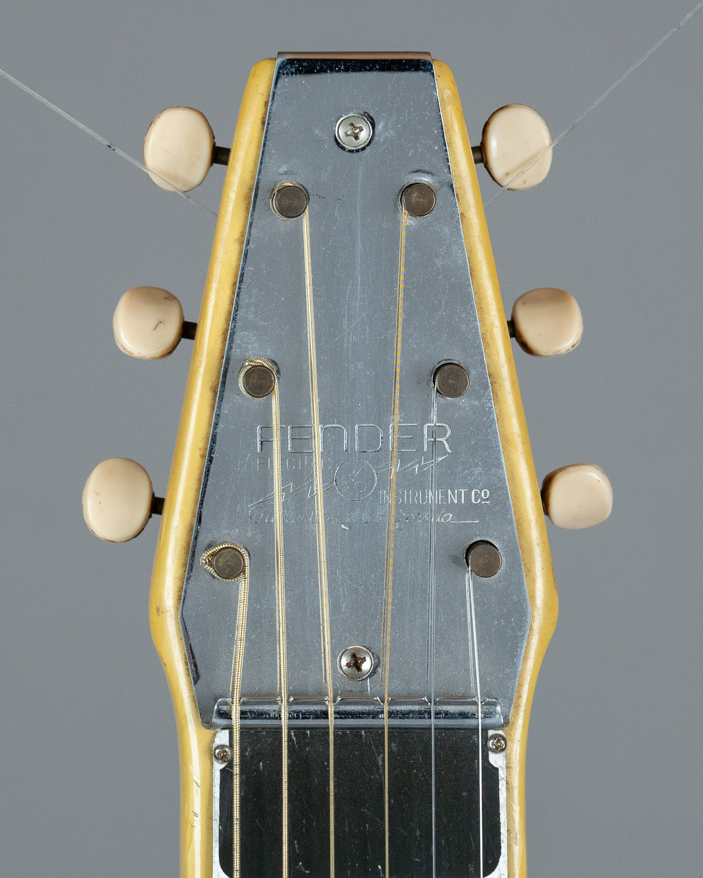 c1953-55 Fender Champion Lap Steel (USA, Yellow Pearloid, PBC)
