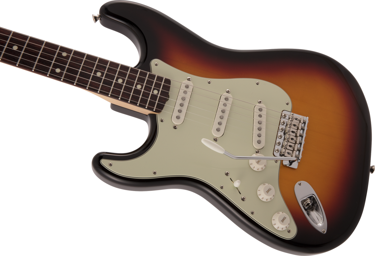 Fender Made in Japan Traditional 60s Stratocaster Left-Handed (Rosewood Fingerboard, 3-Color Sunburst)