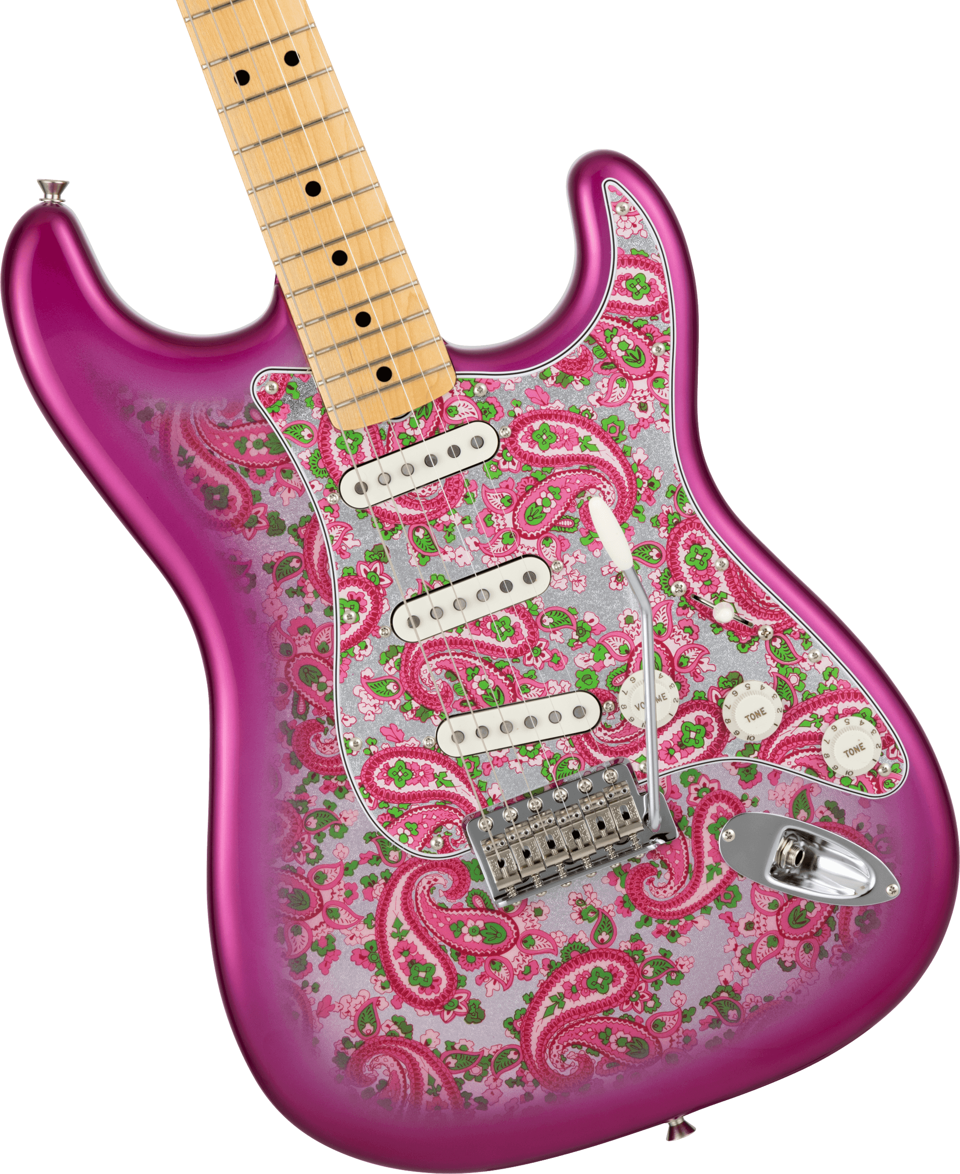 Fender Made in Japan Limited Stratocaster, Maple Fingerboard, Pink Paisley